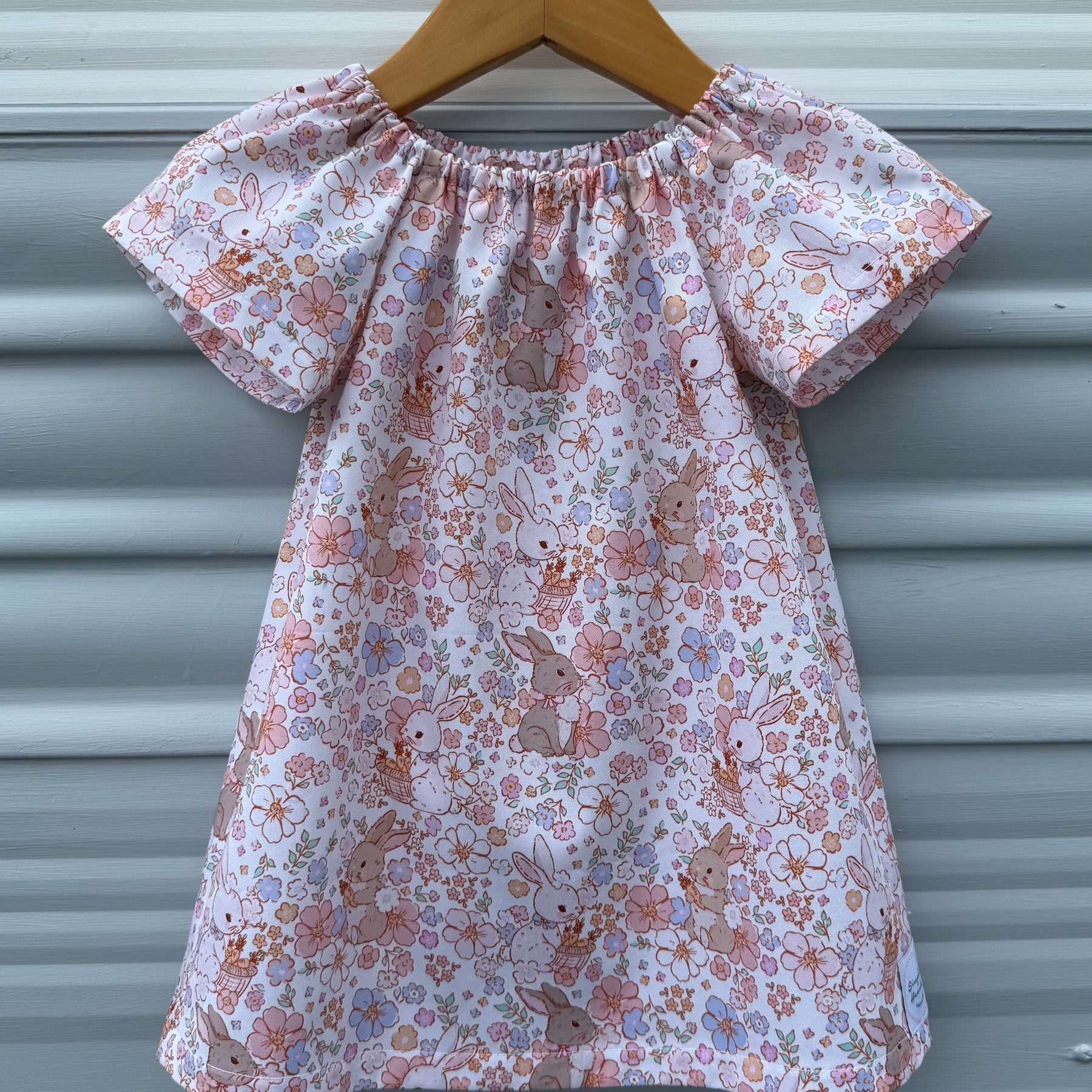 Girls Bunny dress, Easter dress pretty pink dress .