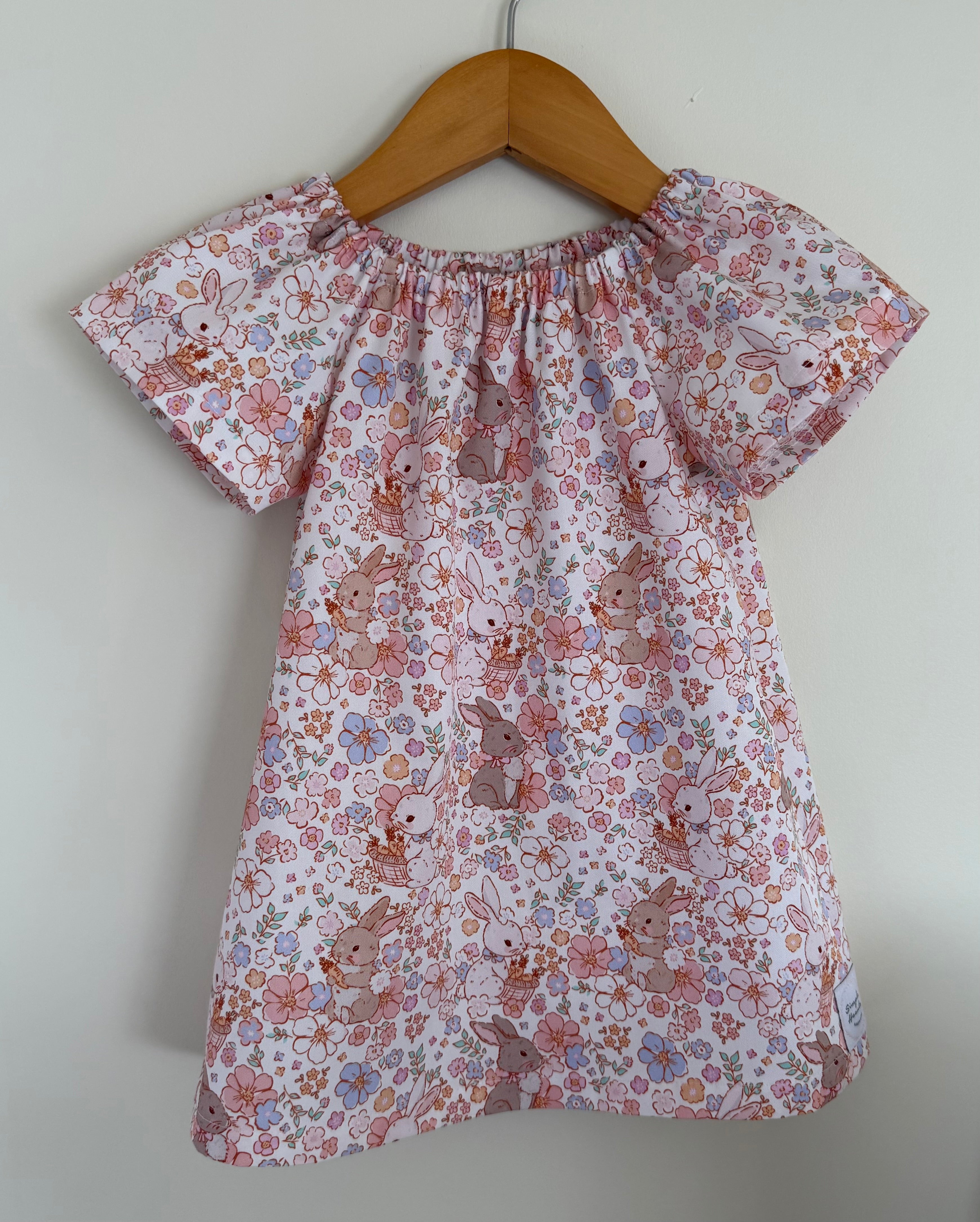 Girls Bunny dress, Easter dress pretty pink dress .