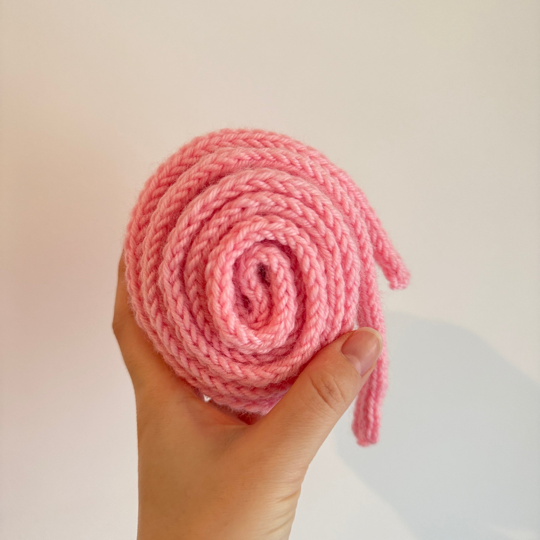 Knit sophie scarf in baby pink