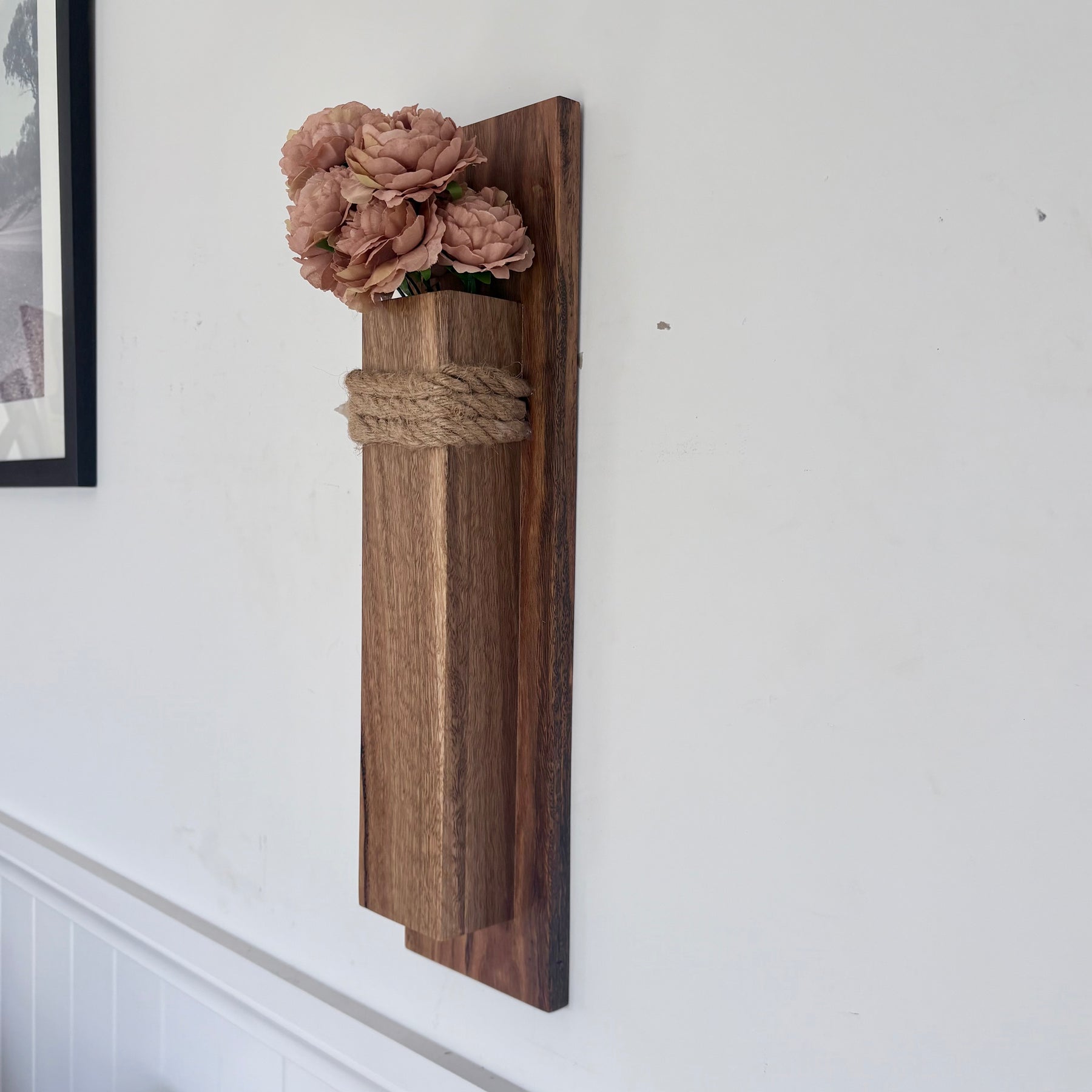 Spotted gum Wall pocket vase