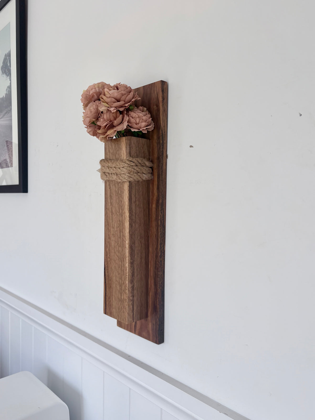 Spotted gum Wall pocket vase