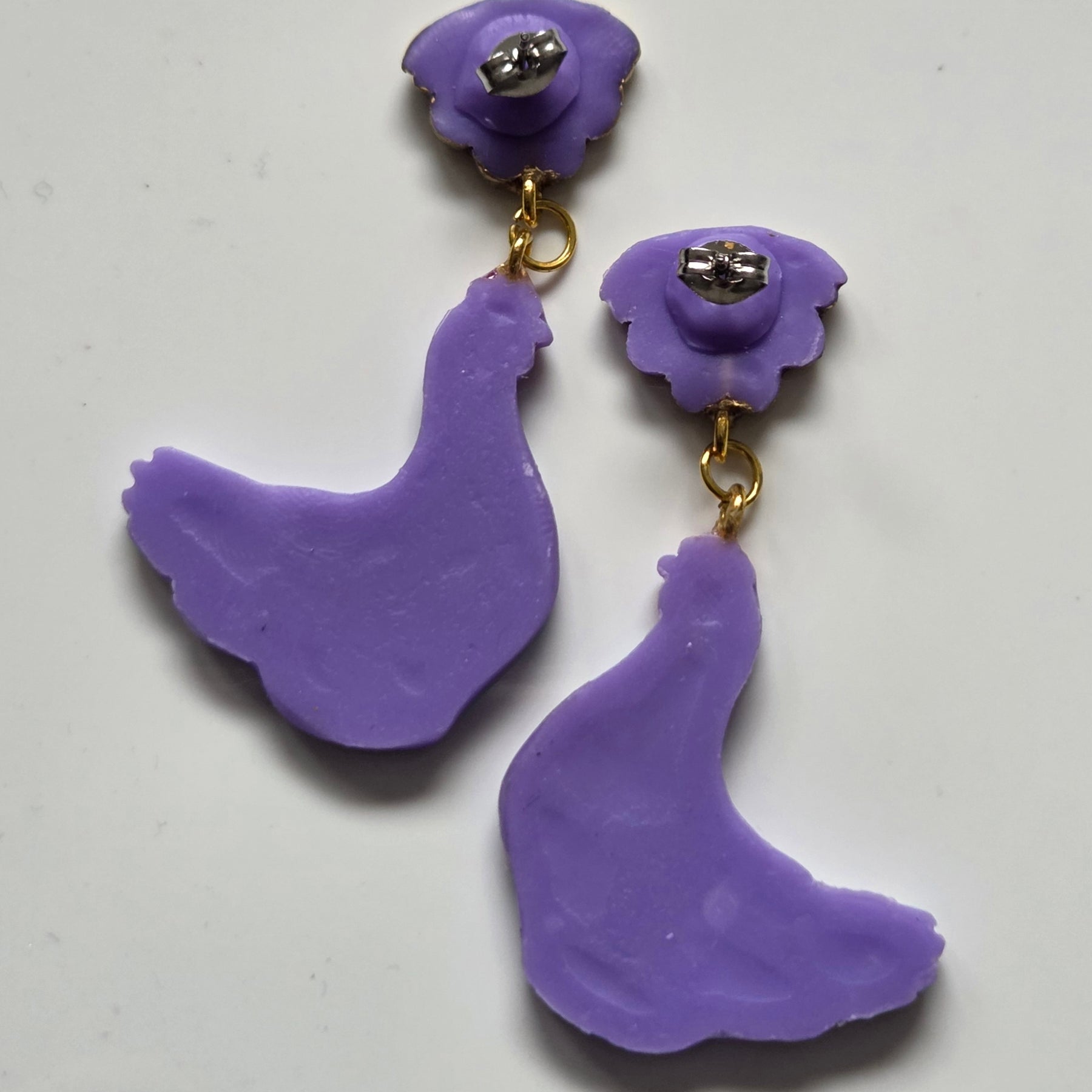 Lavender Hen Dangles