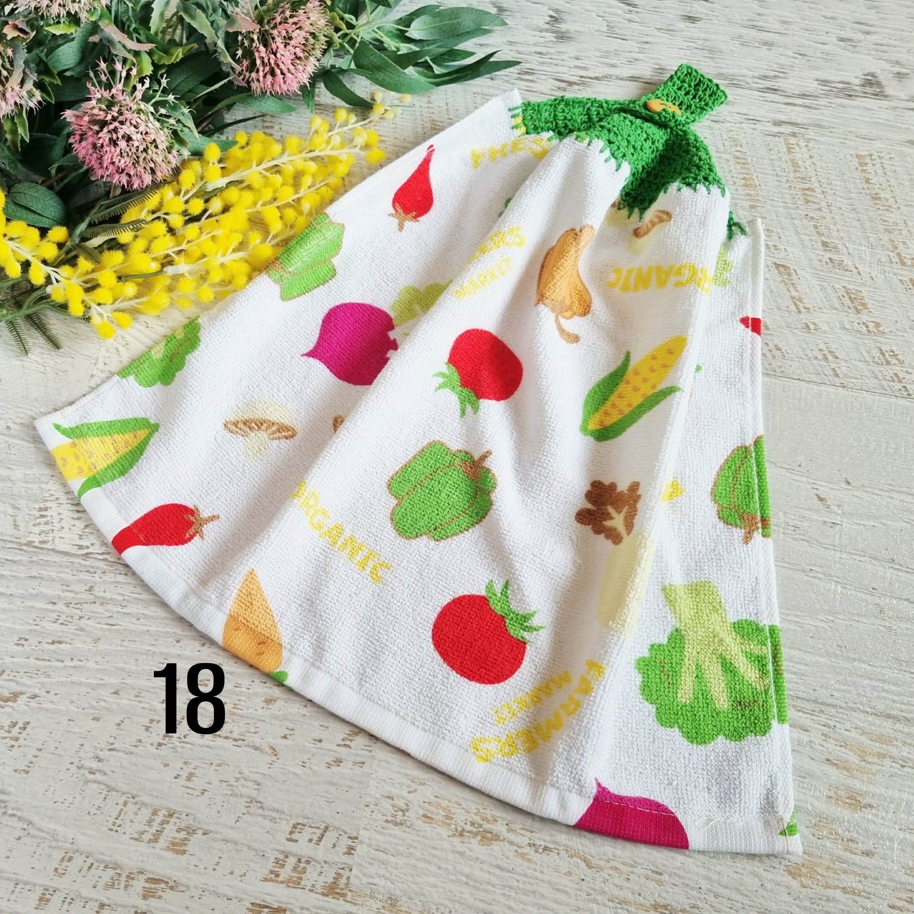 Kitchen Hand Towel | Hanging | Cotton | SINGLE LAYER | 9 Styles - 10-18