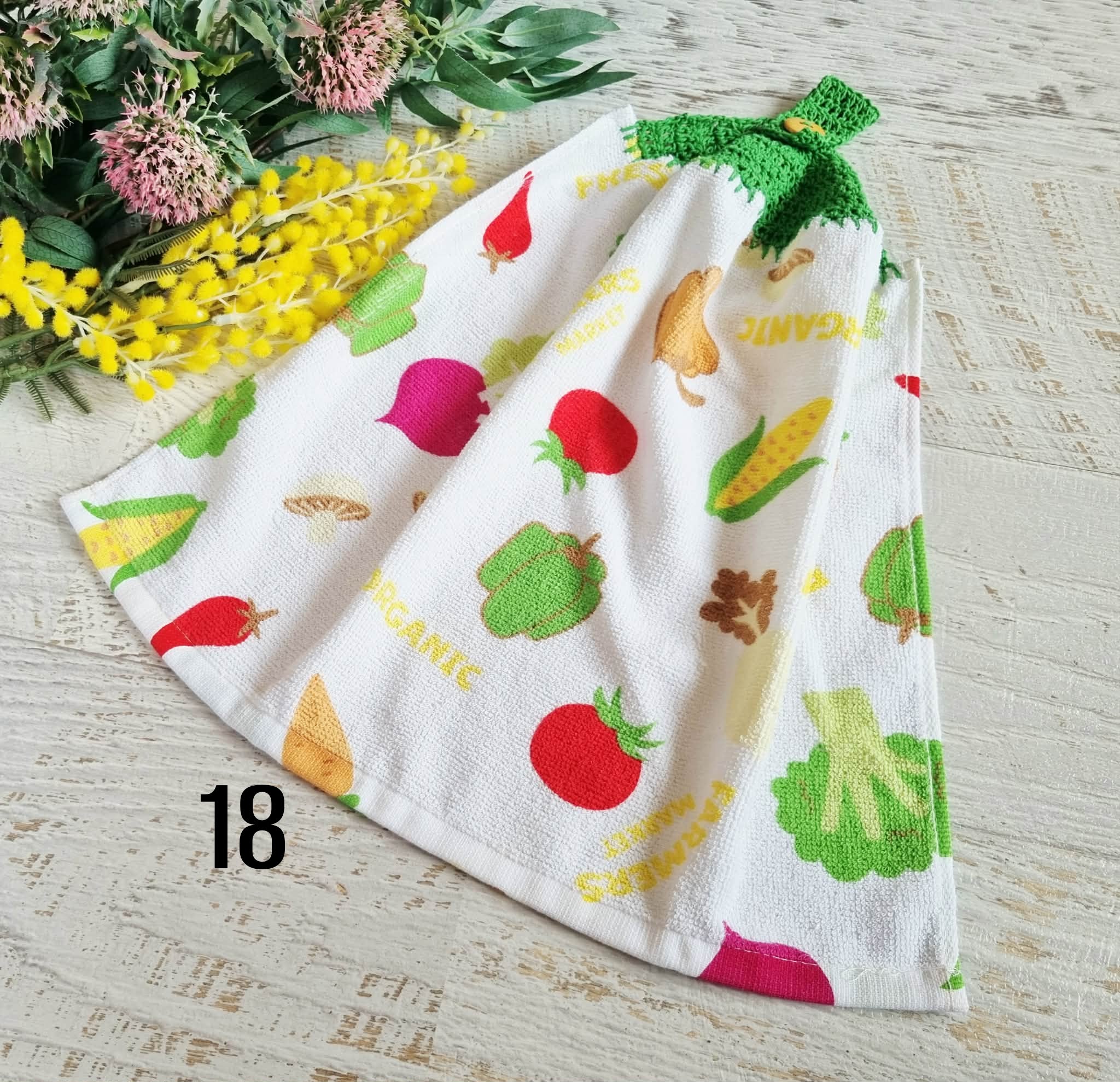 Kitchen Hand Towel | Hanging | Cotton | SINGLE LAYER | 9 Styles - 10-18