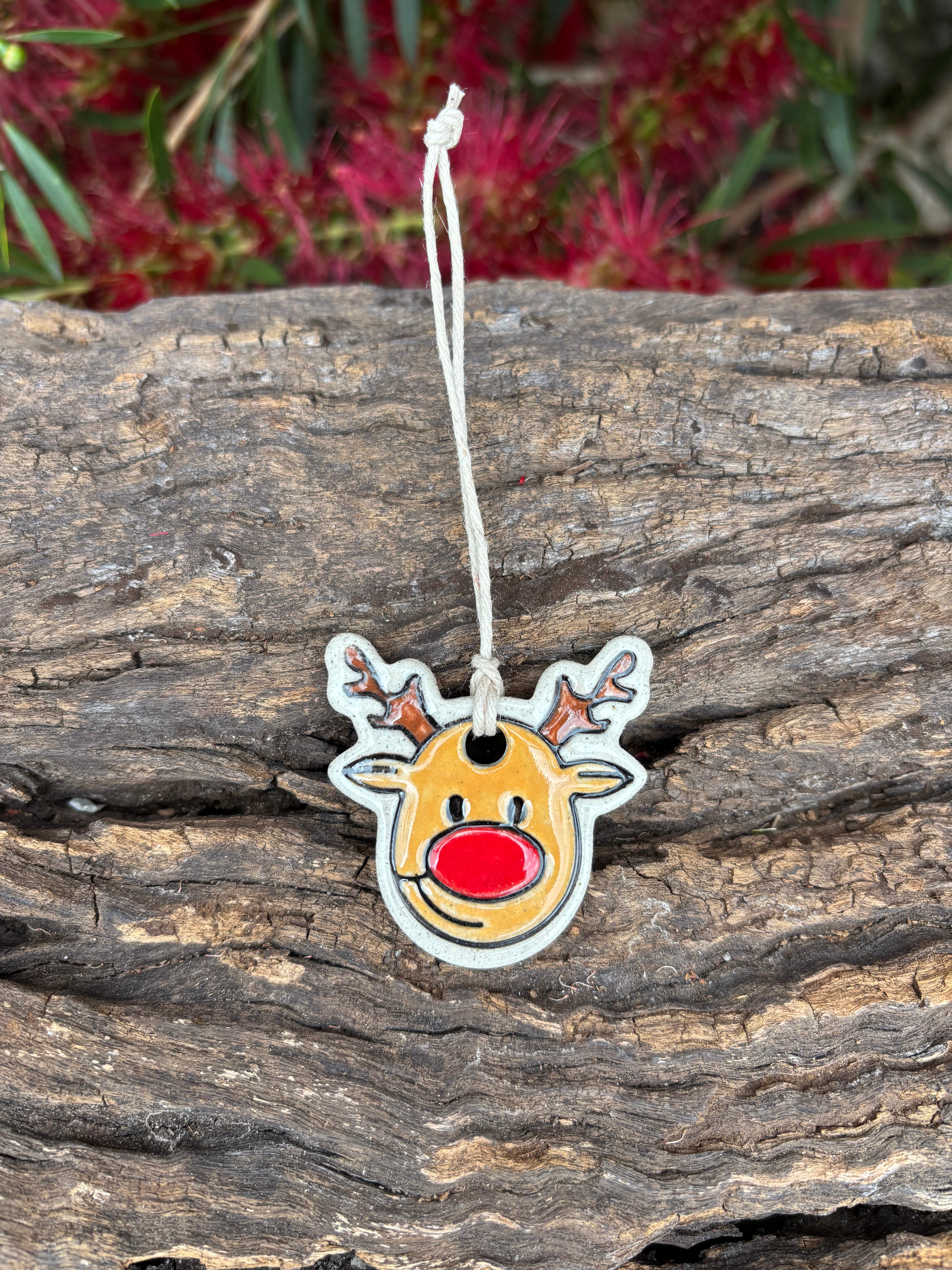 Ceramic Colourful hand painted Christmas Decorations / Ornaments