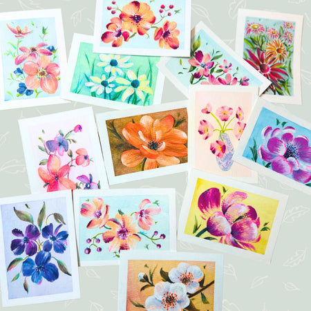 Petite Bloom Keepsakes | Original Hand-painted Floral Miniature Art & Collectables | ACEO