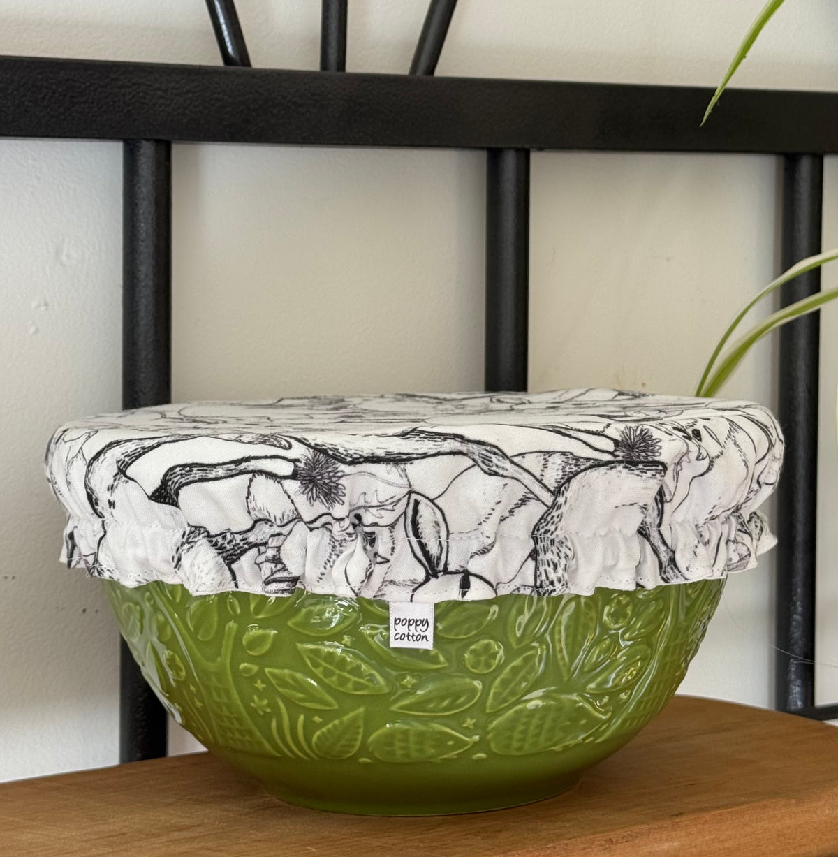 WOODLAND DEER ~ Reusable Fabric Bowl Cover