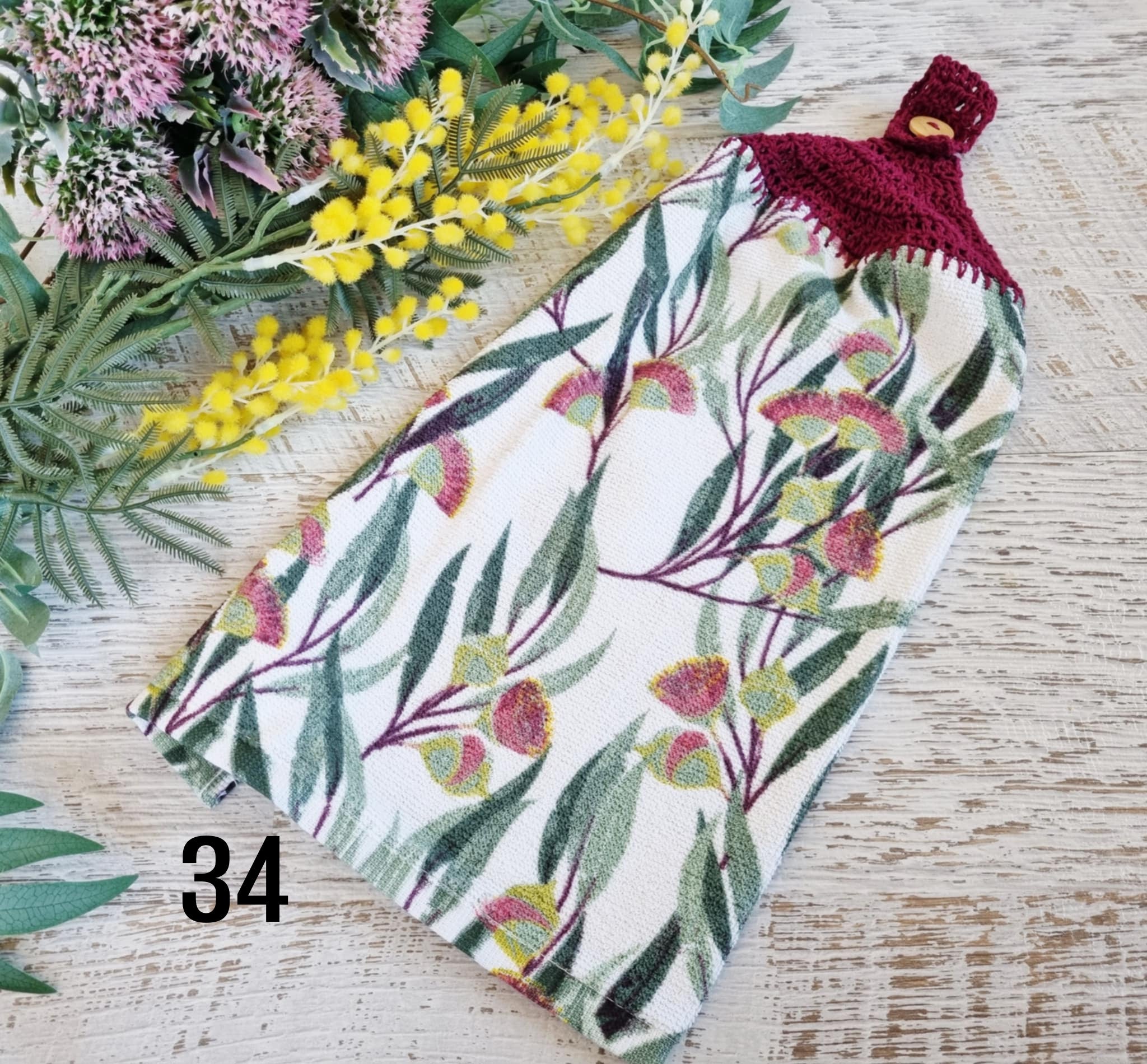 Kitchen Hand Towel | Hanging | Cotton | SINGLE LAYER - 9 Styles - 28-36