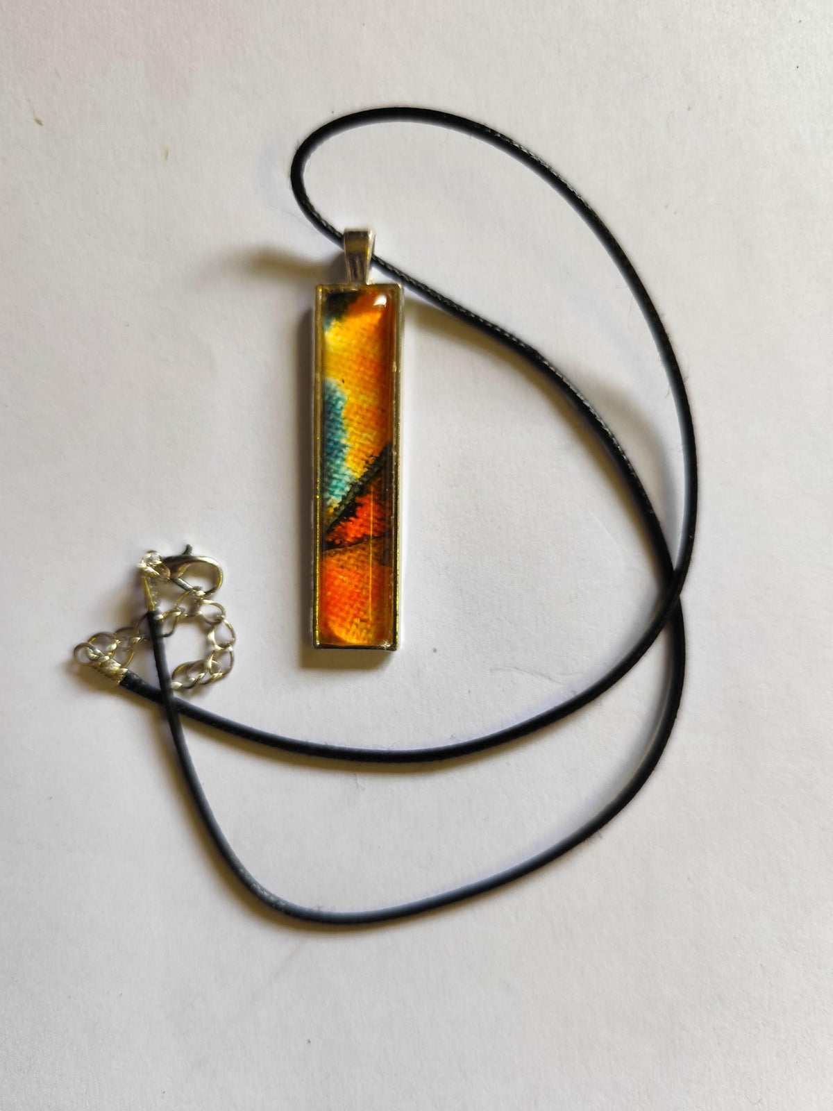 Landscape Pendant Necklace, Wearable Original Painting