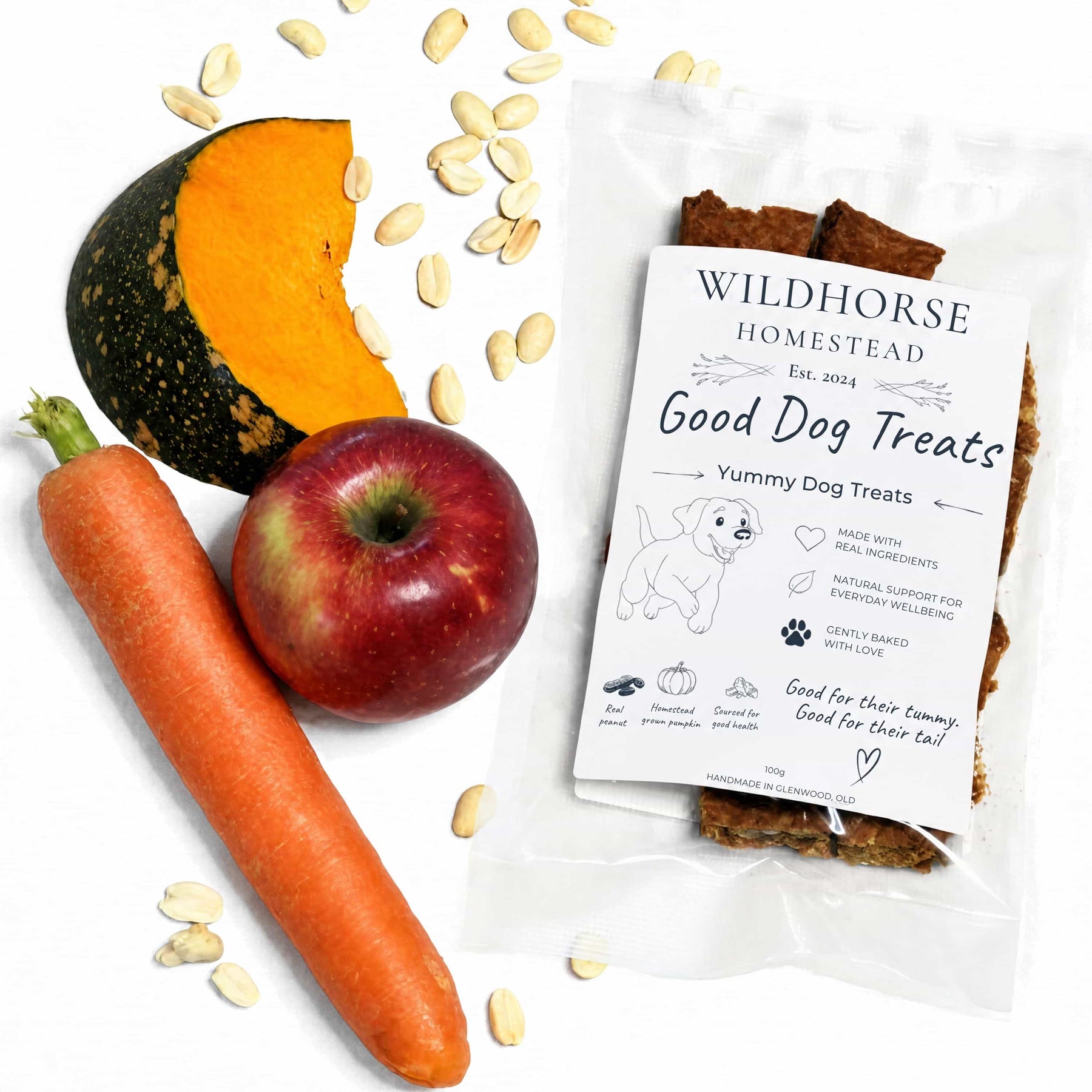Wildhorse Good Dog Treats | Baked Dog Treats | 100g
