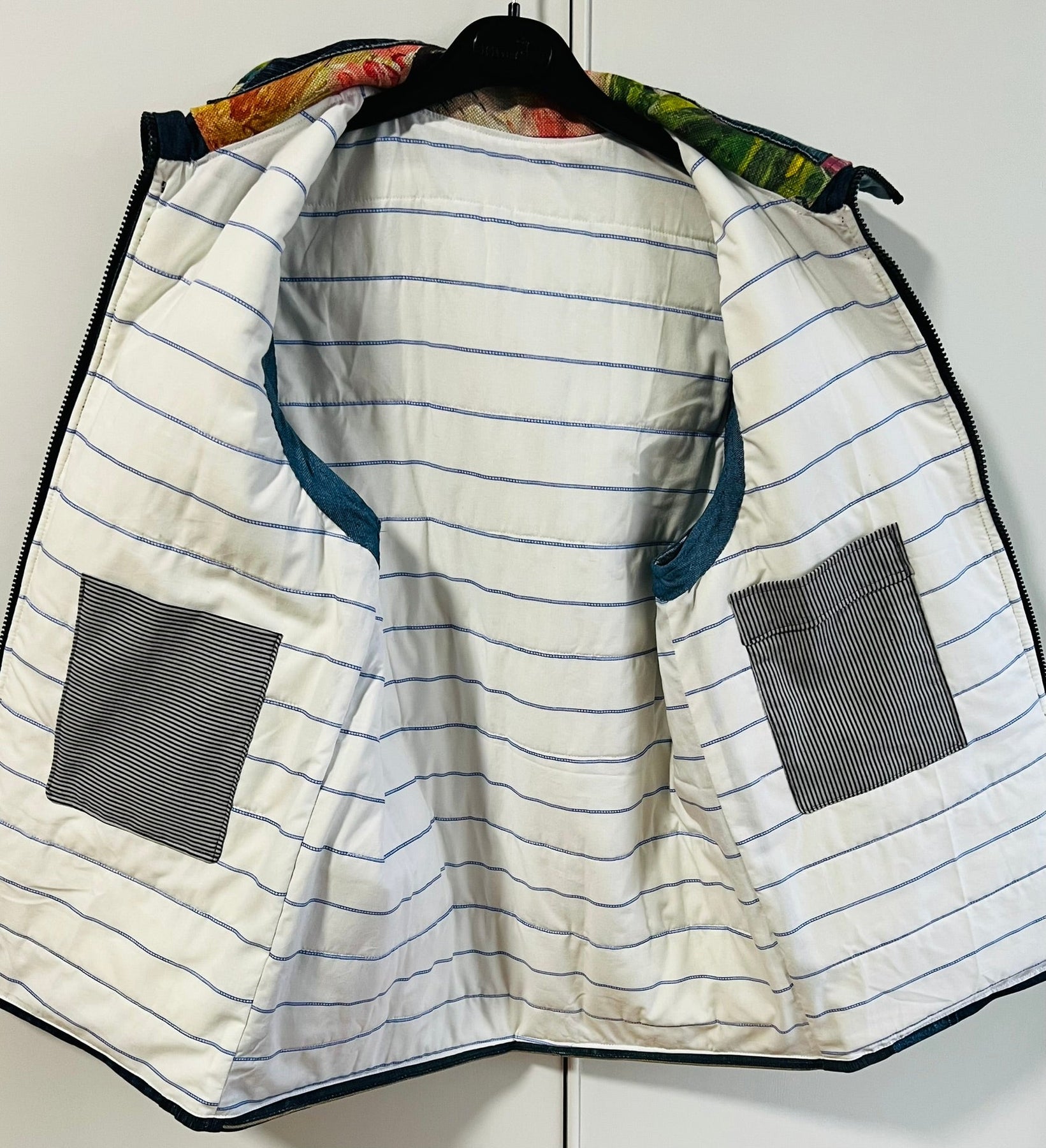 Upcycled Patchwork Denim Vest