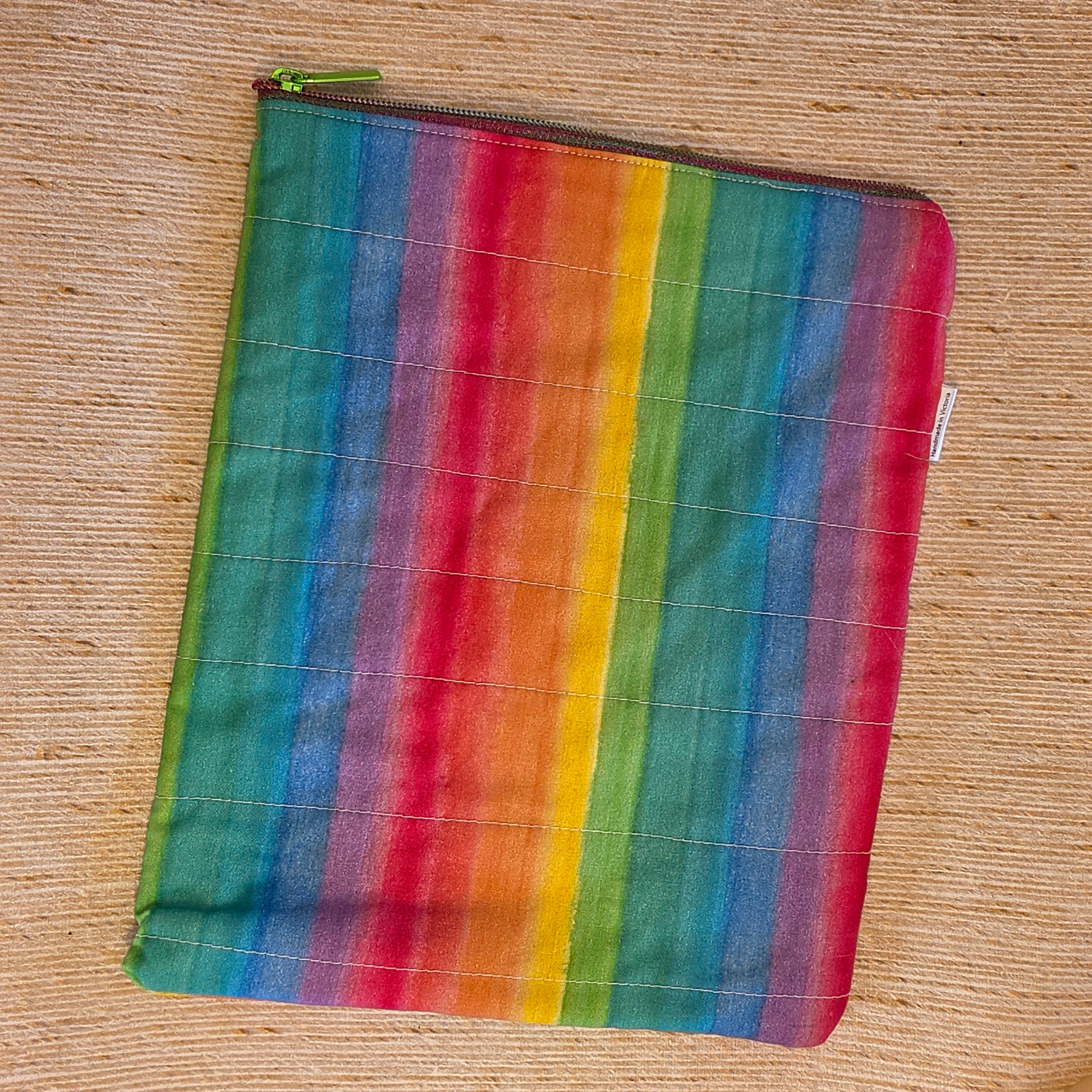 Colourful Geometric designs - book or 11" tablet sleeve, handmade