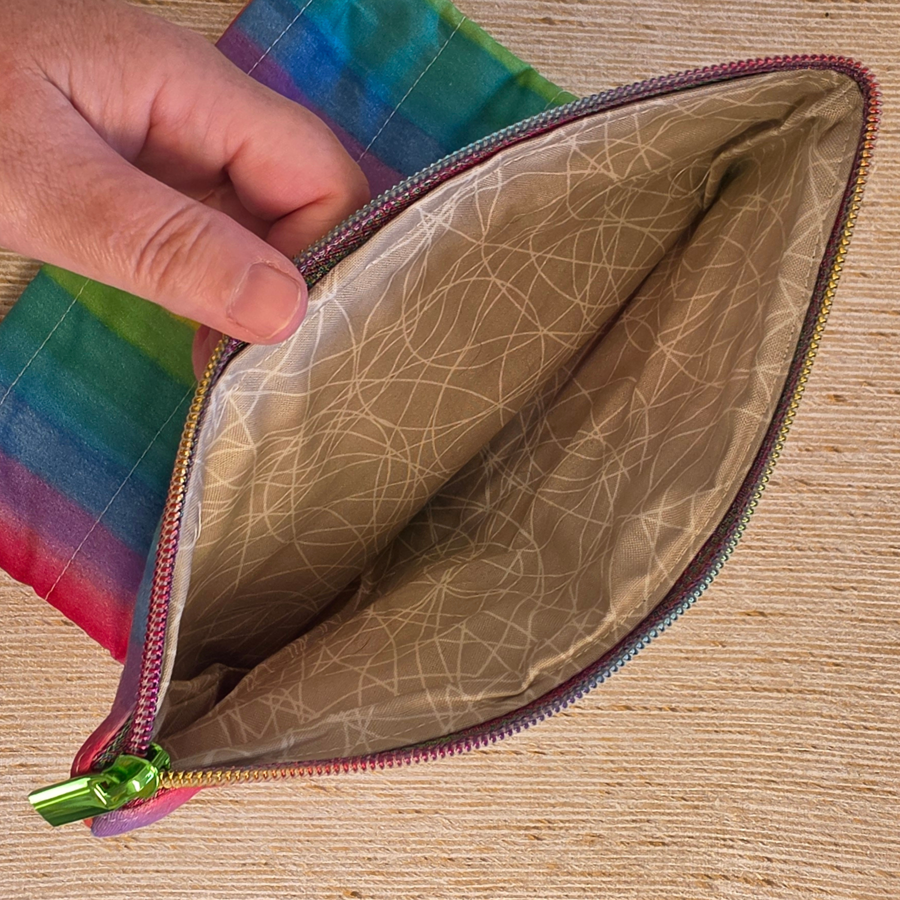 Colourful Geometric designs - book or 11" tablet sleeve, handmade