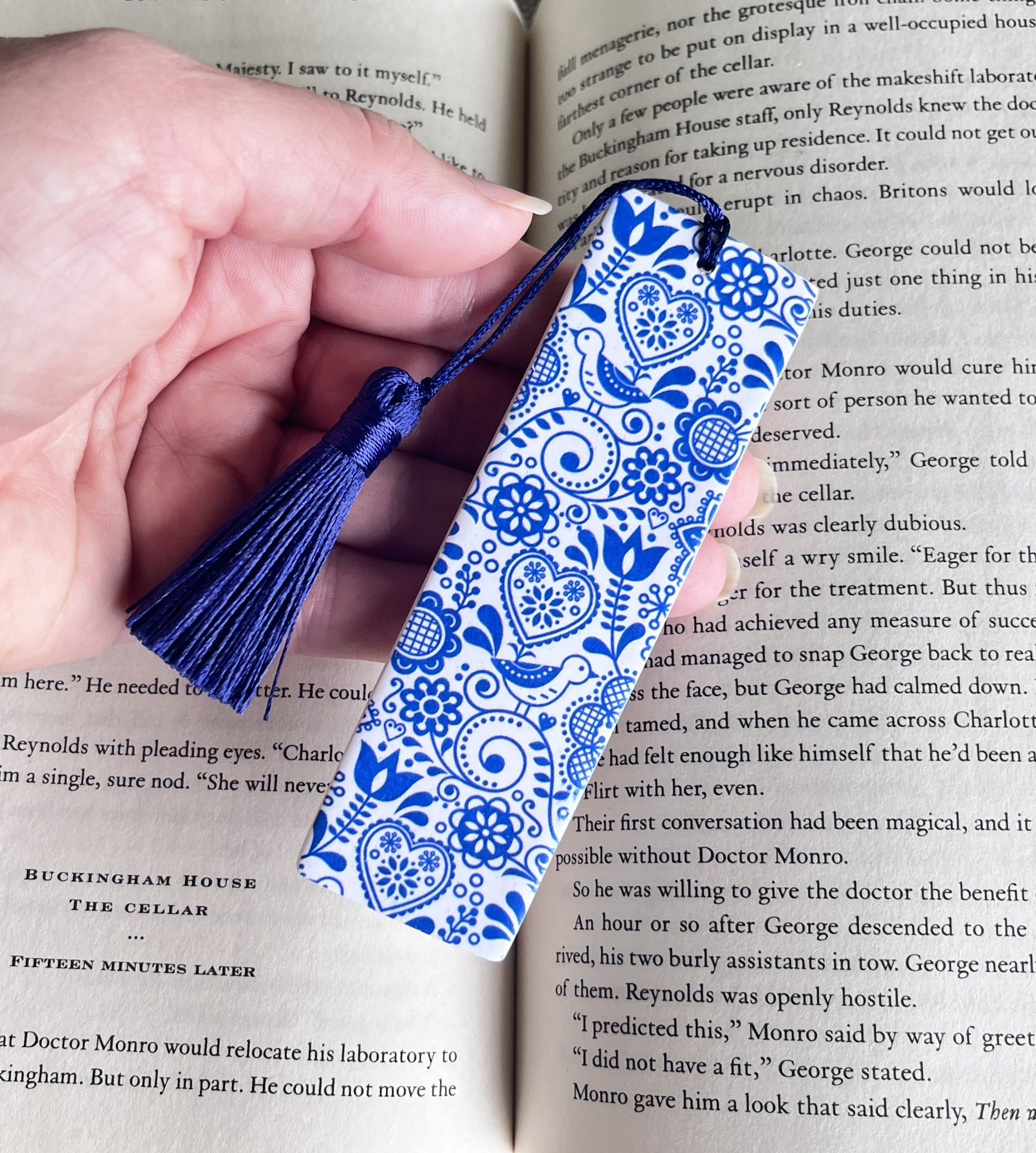 Handmade Bookmarks with Tassel - Polymer Clay - Various Designs
