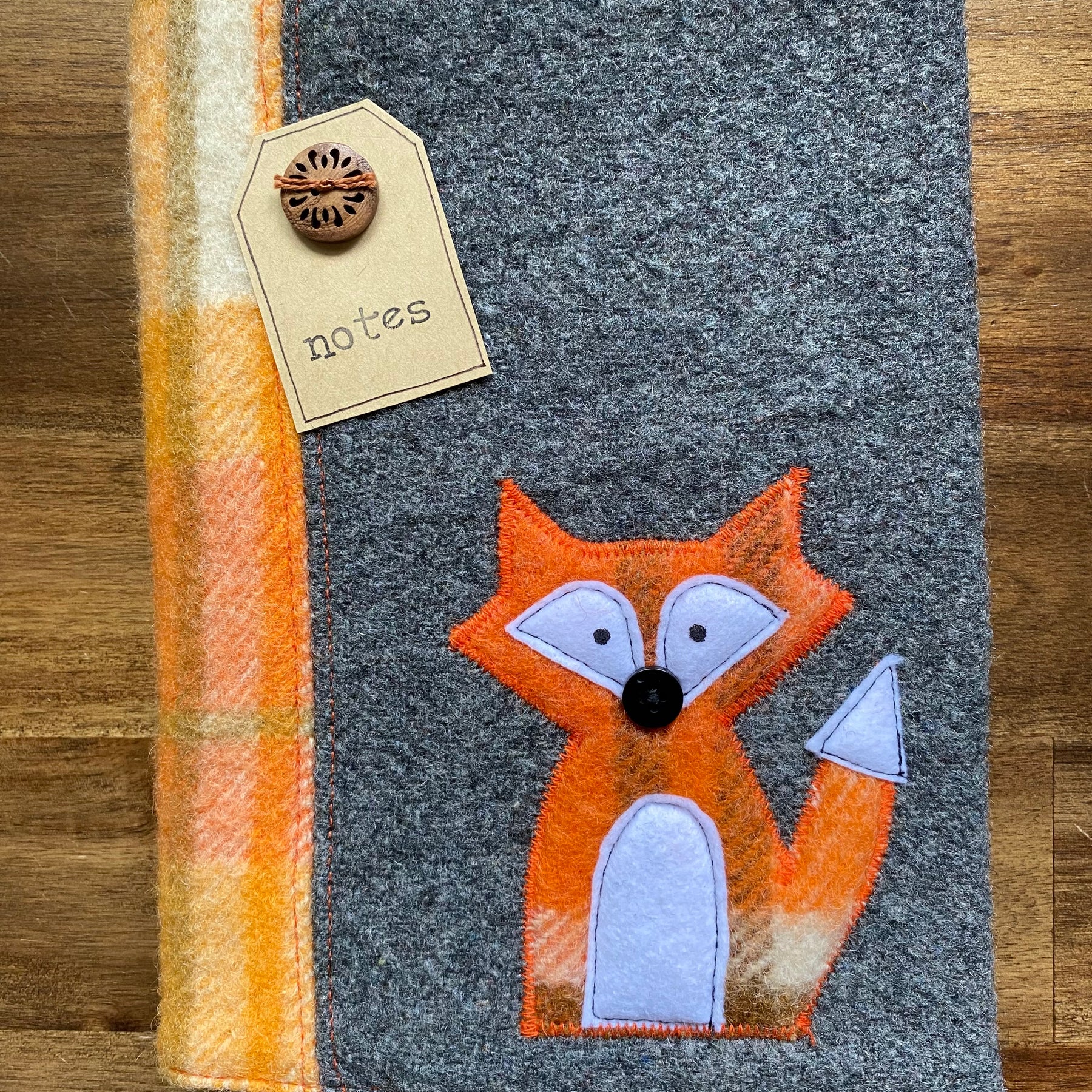 A5 Upcycled Notebook Fox