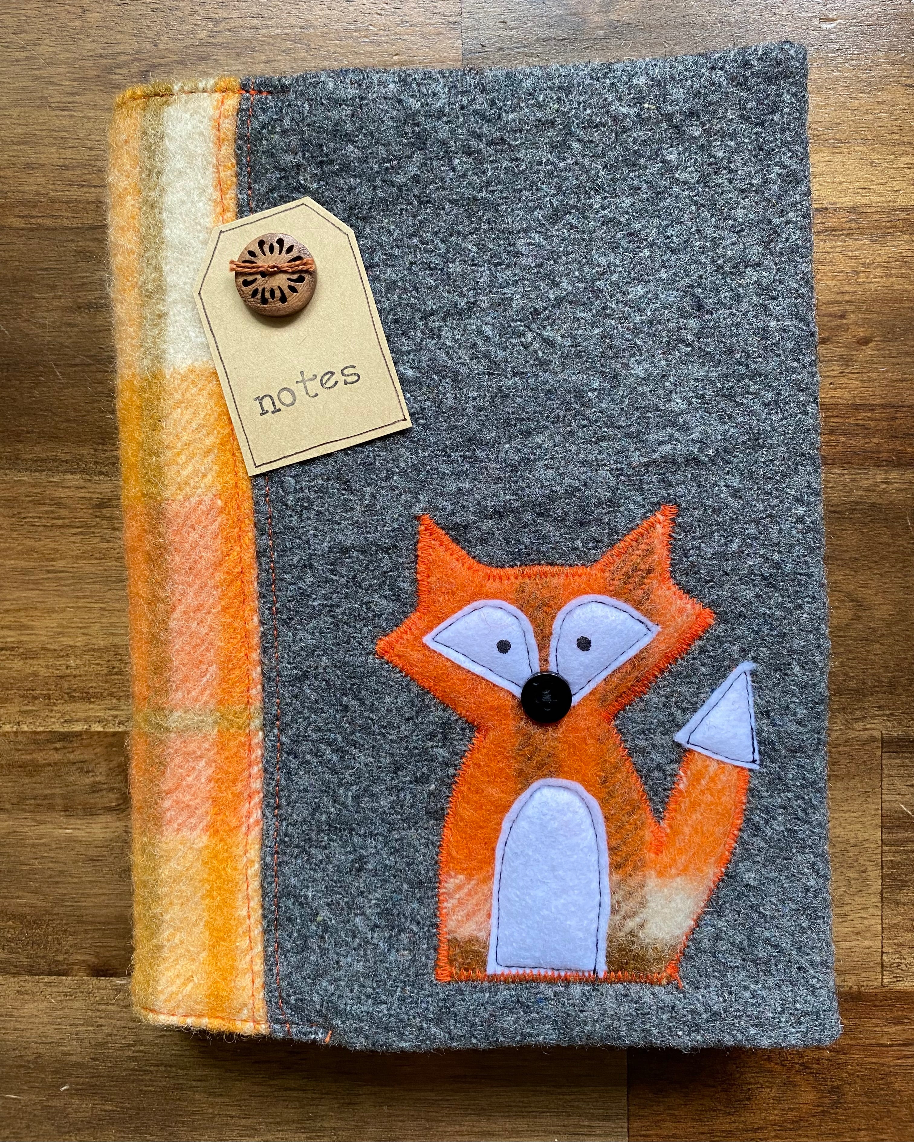 A5 Upcycled Notebook Fox
