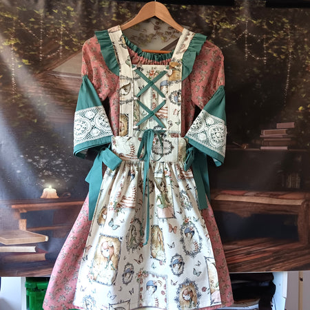 Girls Bavarian Pinafore Apron Costume