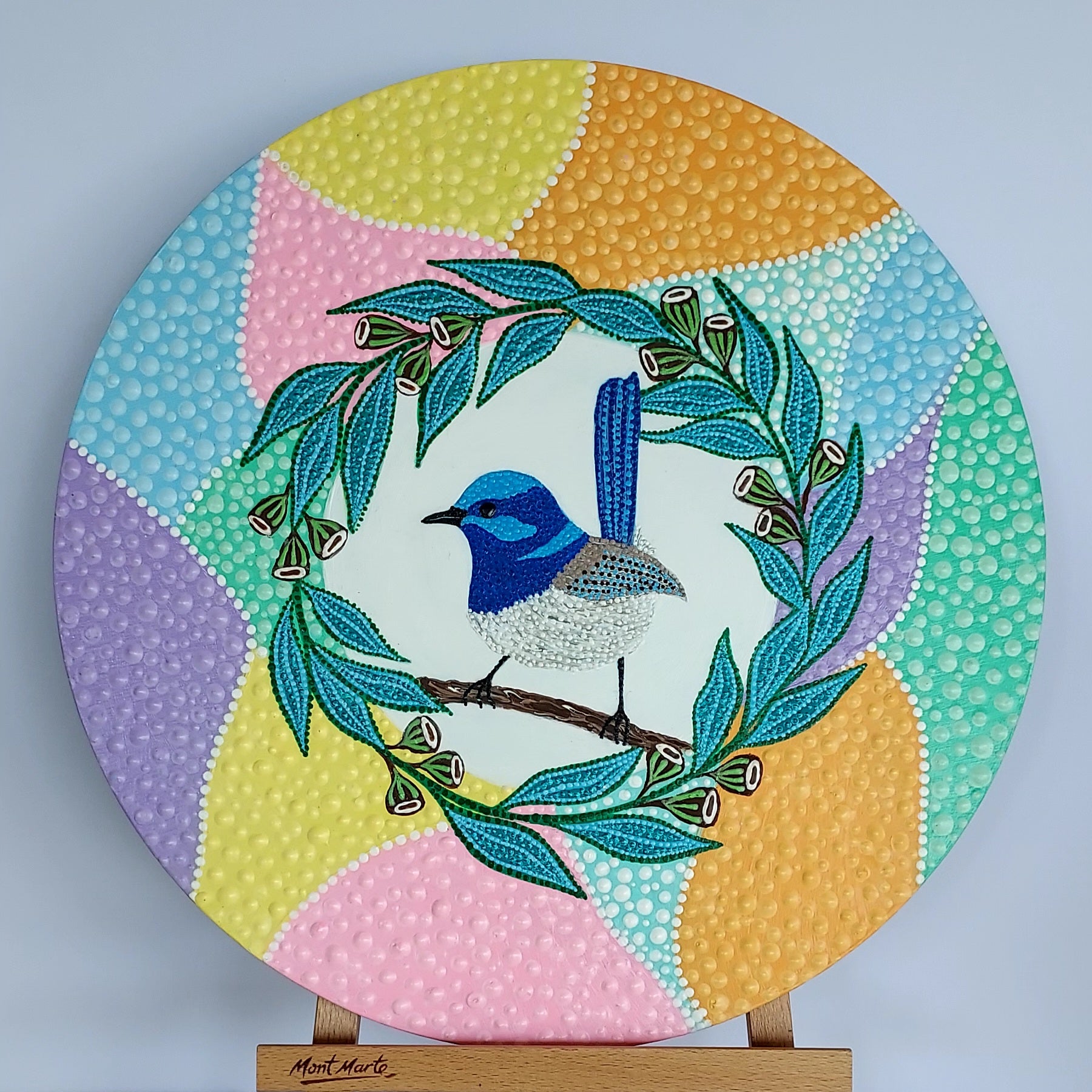 New Dot Art design called "" My Blue Wren"