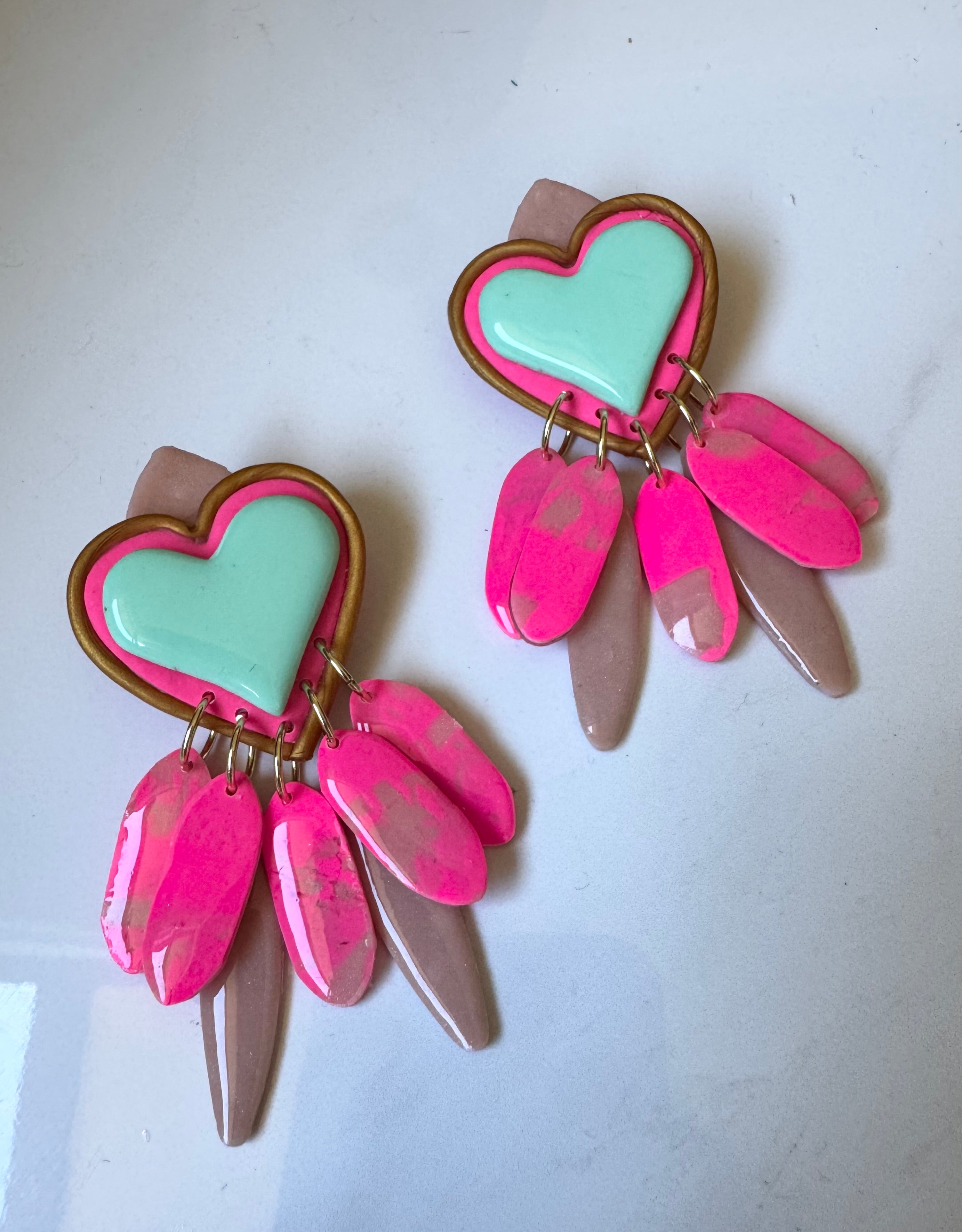 Tutu polymer clay earrings