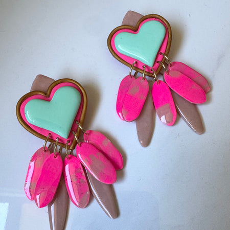 Tutu polymer clay earrings