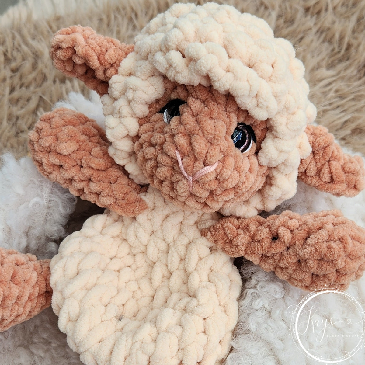Handmade Crochet Lamb – Soft-Bodied Snuggler