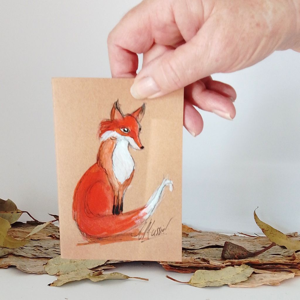 Handpainted Pocket Notebooks. Single or Set of 3. Bird and Animal designs