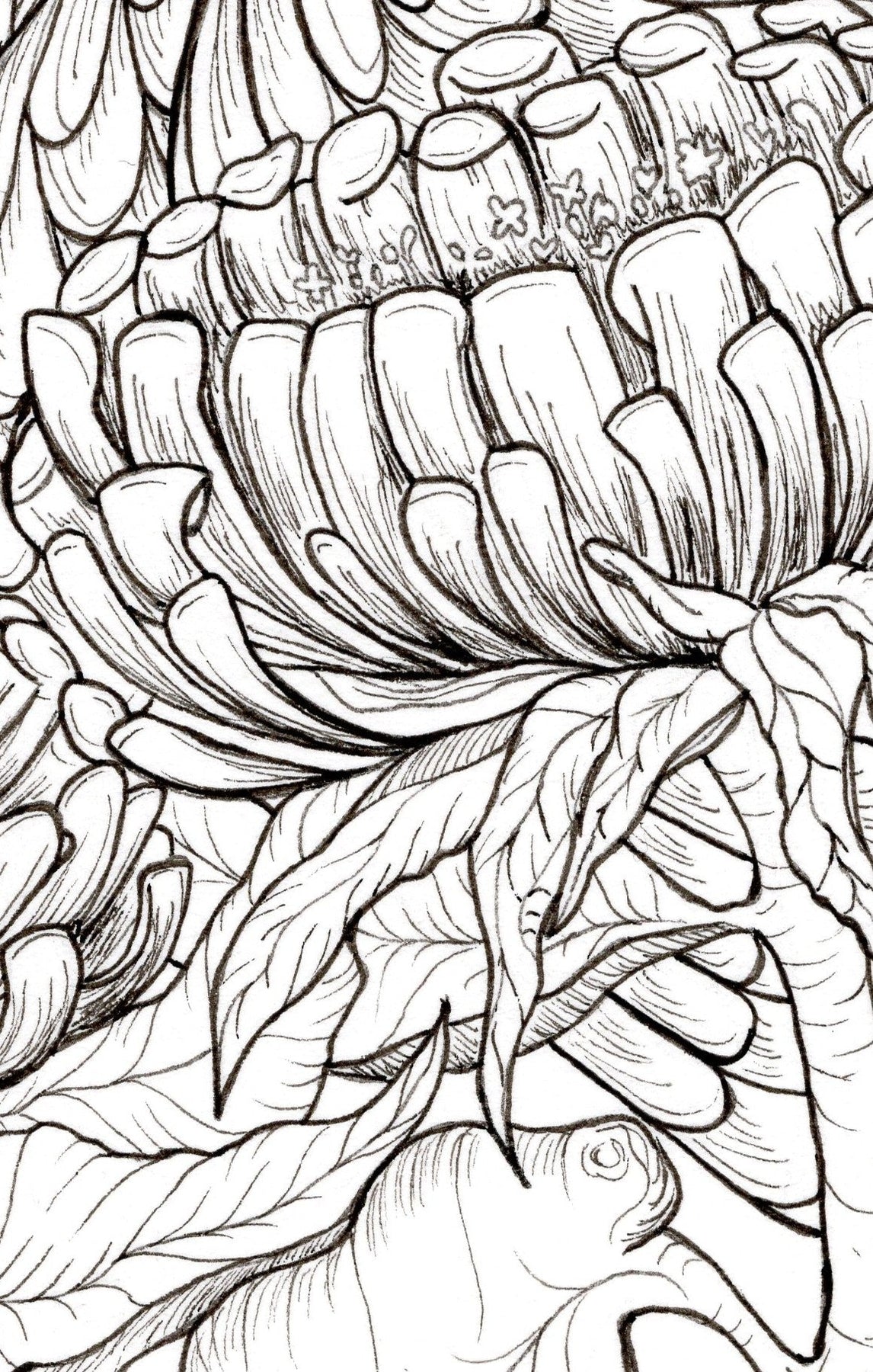 Resting in the Flower Patch - A5 Print