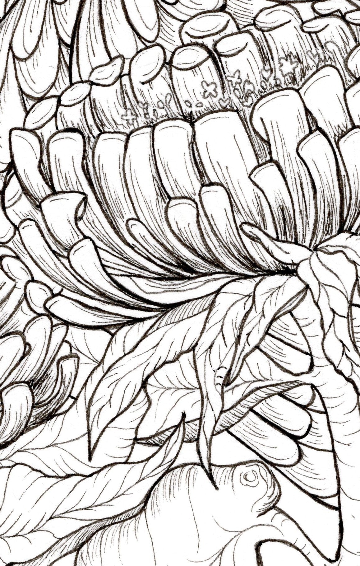 Resting in the Flower Patch - A5 Print