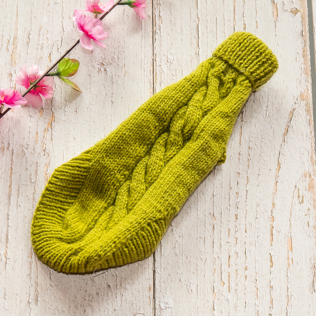 Pet Jumpers - 100% Wool, Hand Knitted Dog or Cat Jumpers - Single Cable Design