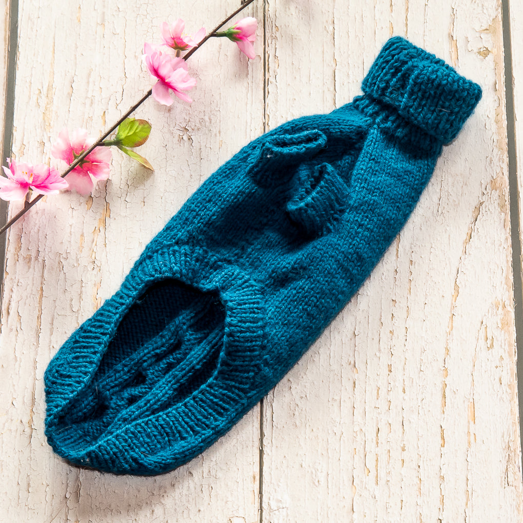 Pet Jumpers - 100% Wool, Hand Knitted Dog or Cat Jumpers - Single Cable Design