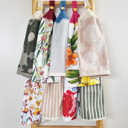 Kitchen Hand Towel | Hanging | Cotton | SINGLE LAYER | 9 Styles - 10-18