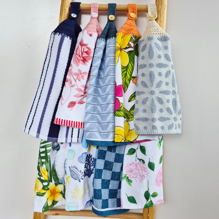 Kitchen Hand Towel | Hanging | Cotton | SINGLE LAYER | 9 Styles - 1-9