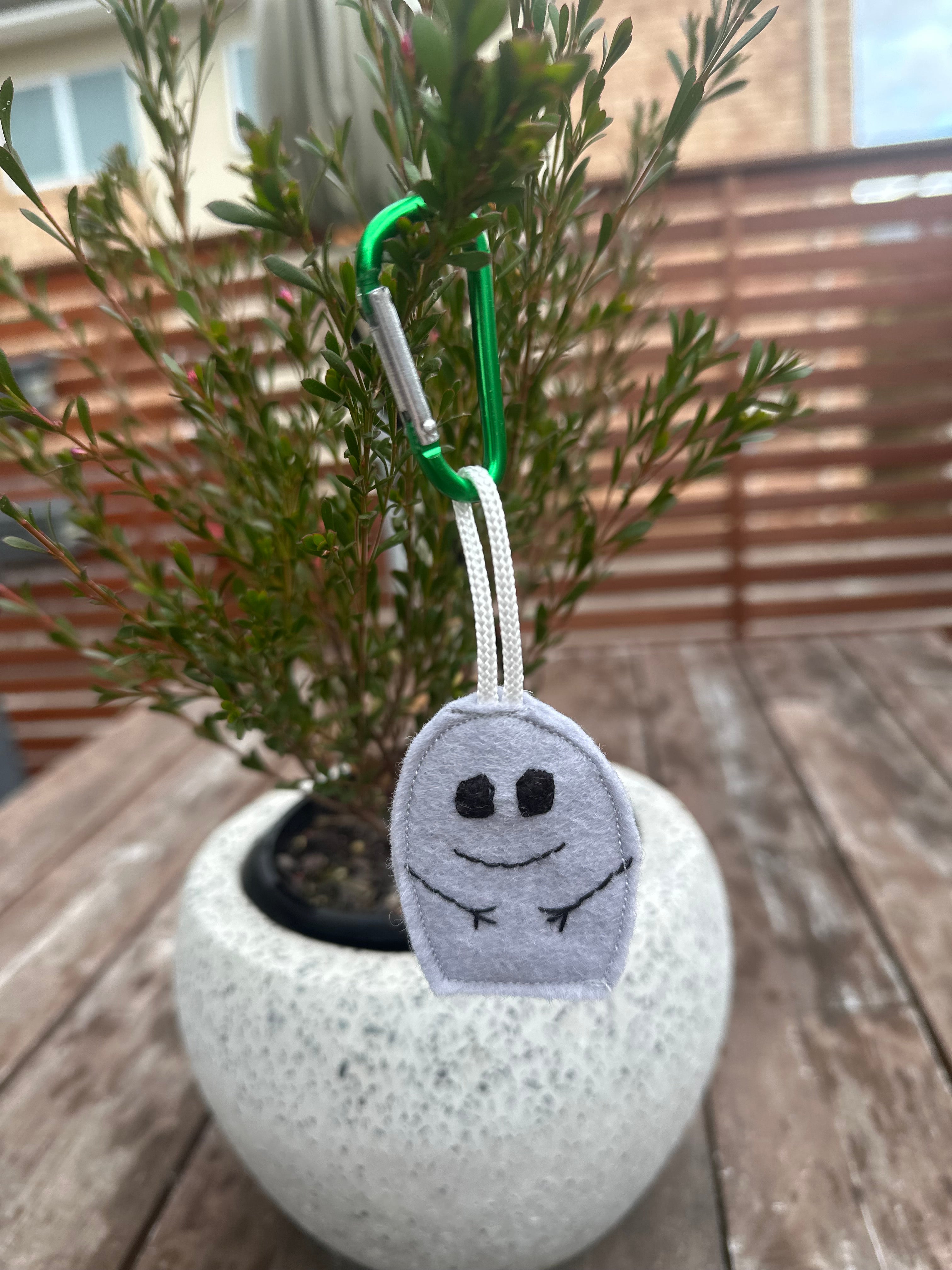 Doogle  Hobart graffiti guy felt bag charm