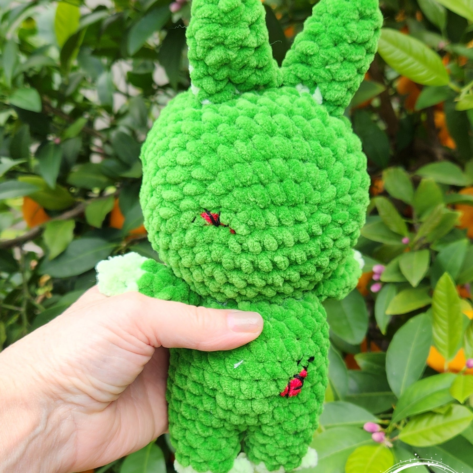 Crochet Halloween Zombie Bunny Doll