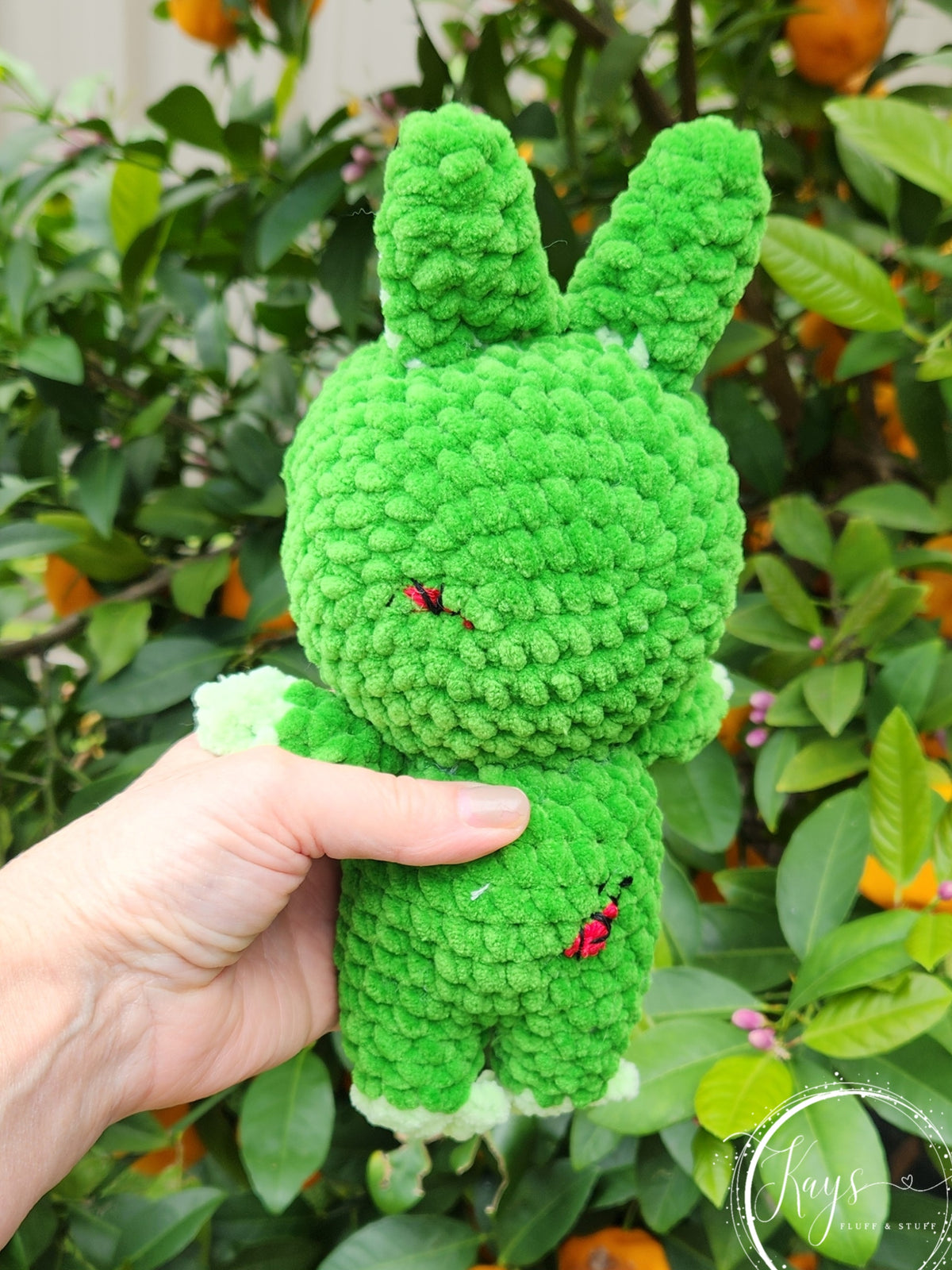 Crochet Halloween Zombie Bunny Doll