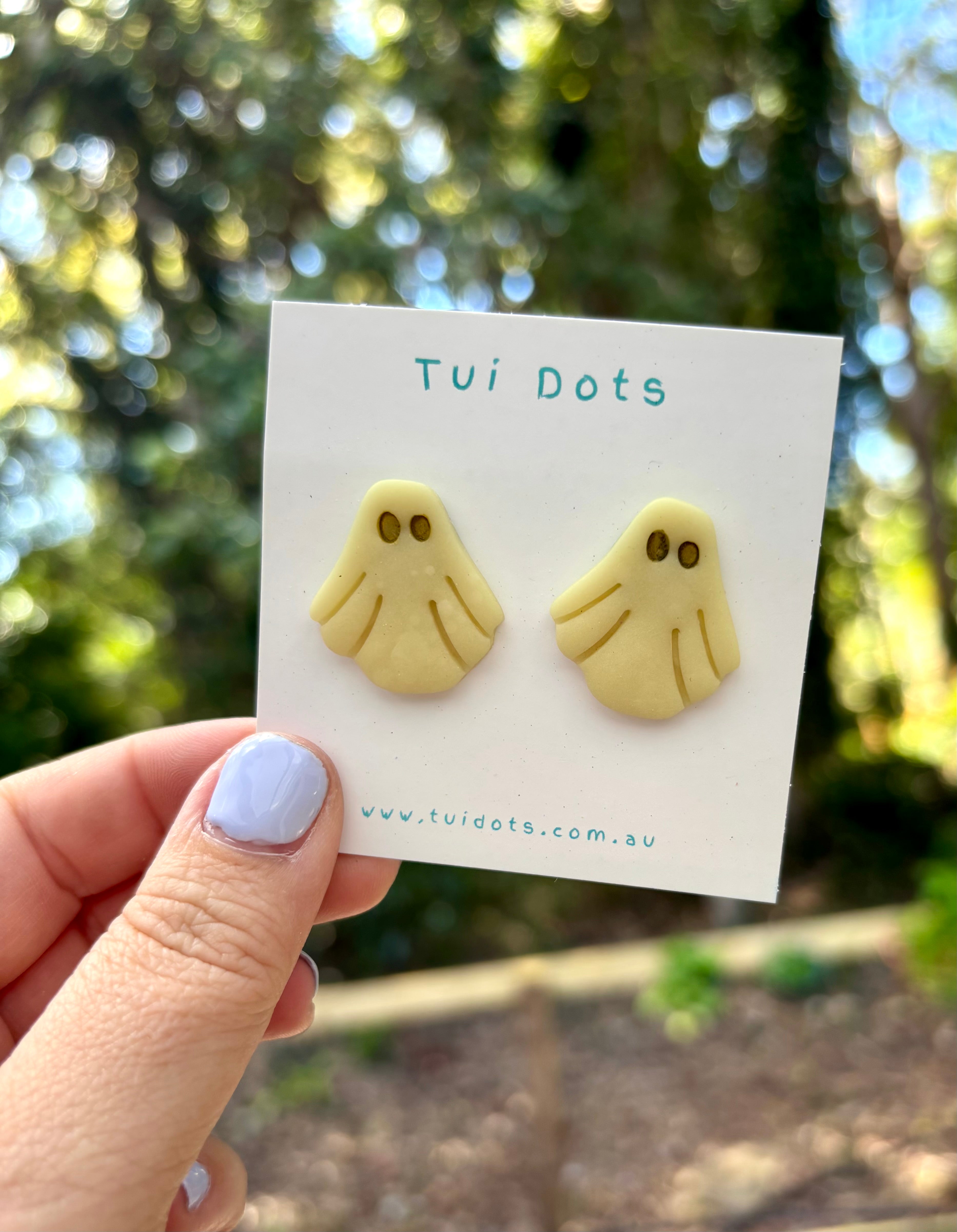 Ghost earrings - Halloween - Glow in the dark
