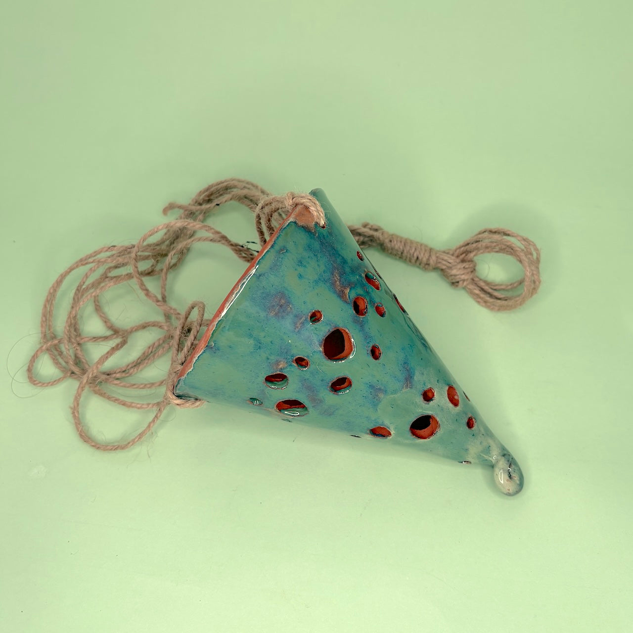 Ceramic hanging cone orchid pot