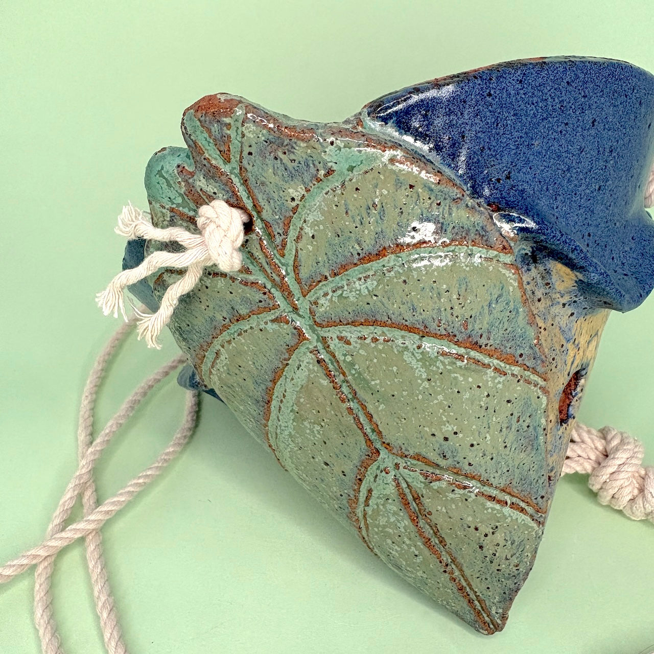 Ceramic hanging large cone orchid pot
