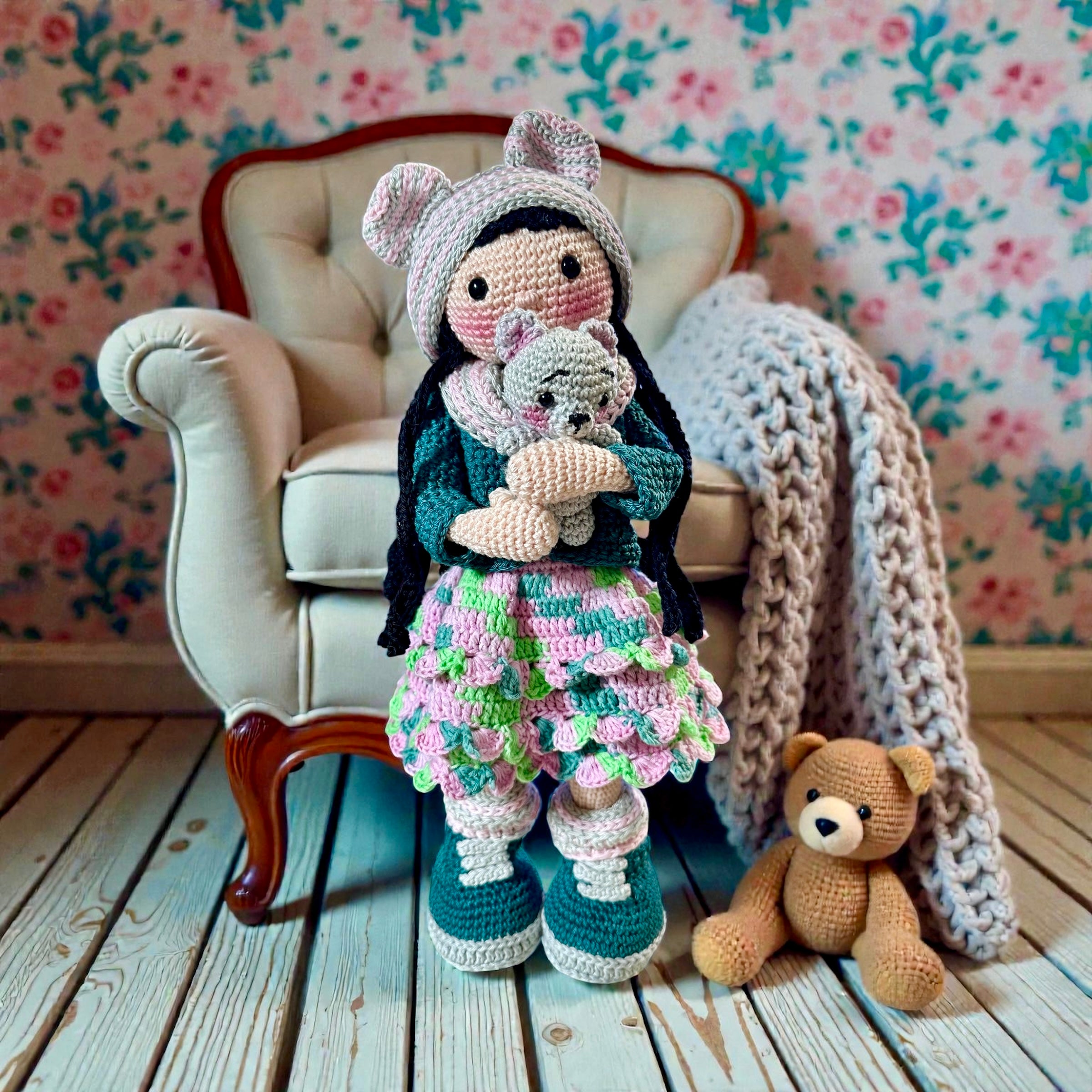 Crochet Amigurumi Art Doll