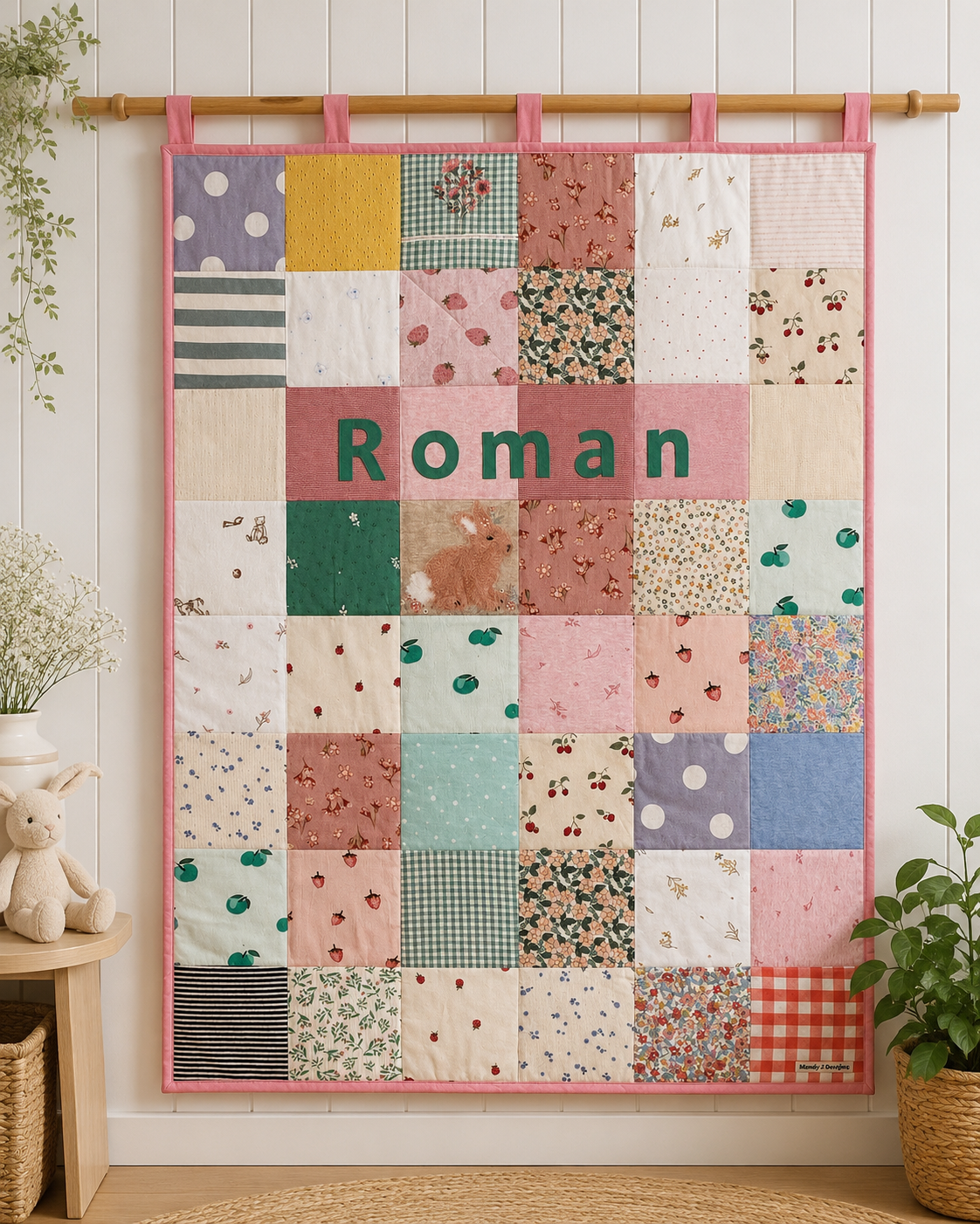 Custom Baby Clothes Memory Quilt – Personalised Keepsake Blanket