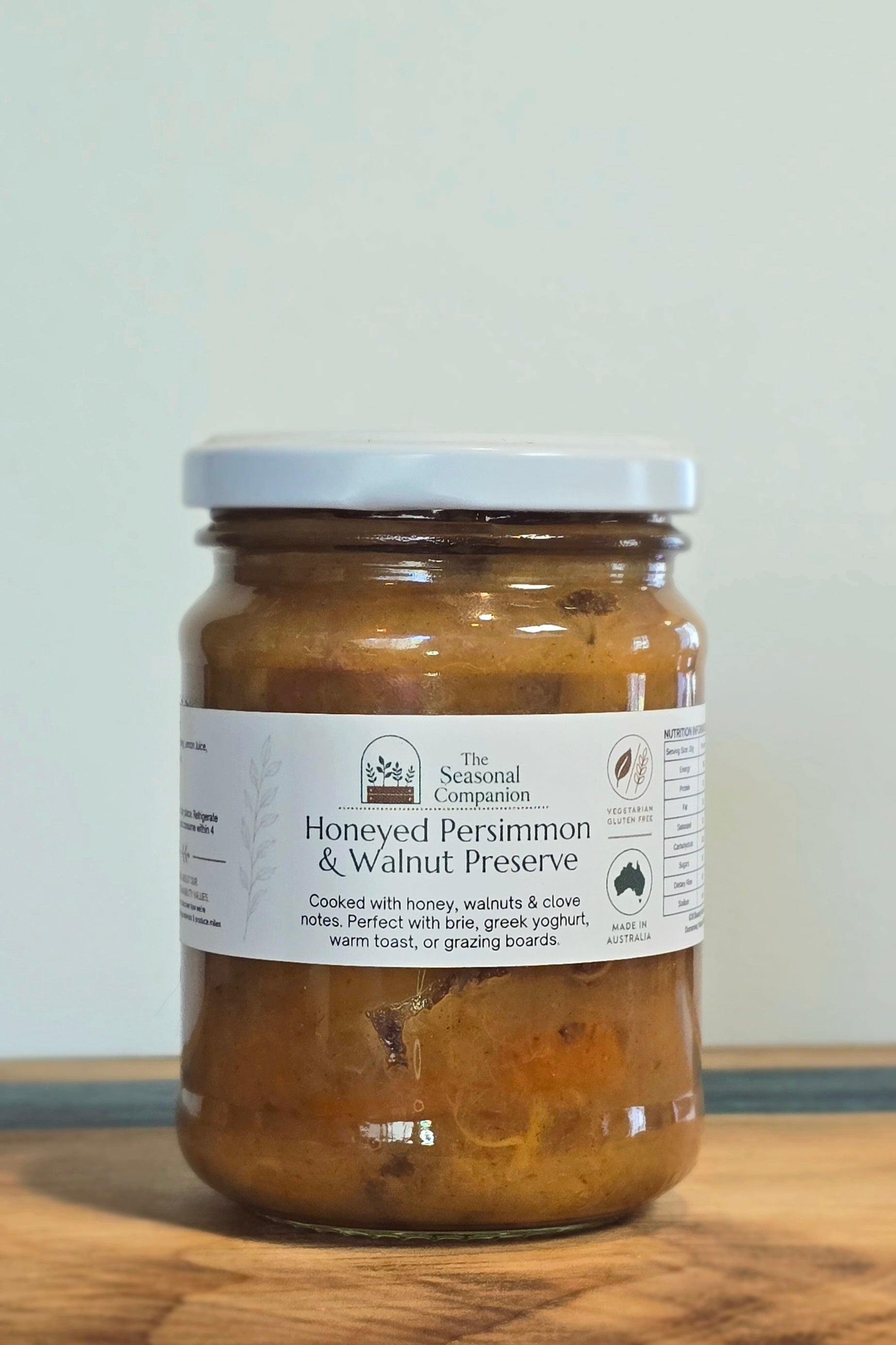 Honeyed Persimmon & Walnut Preserve