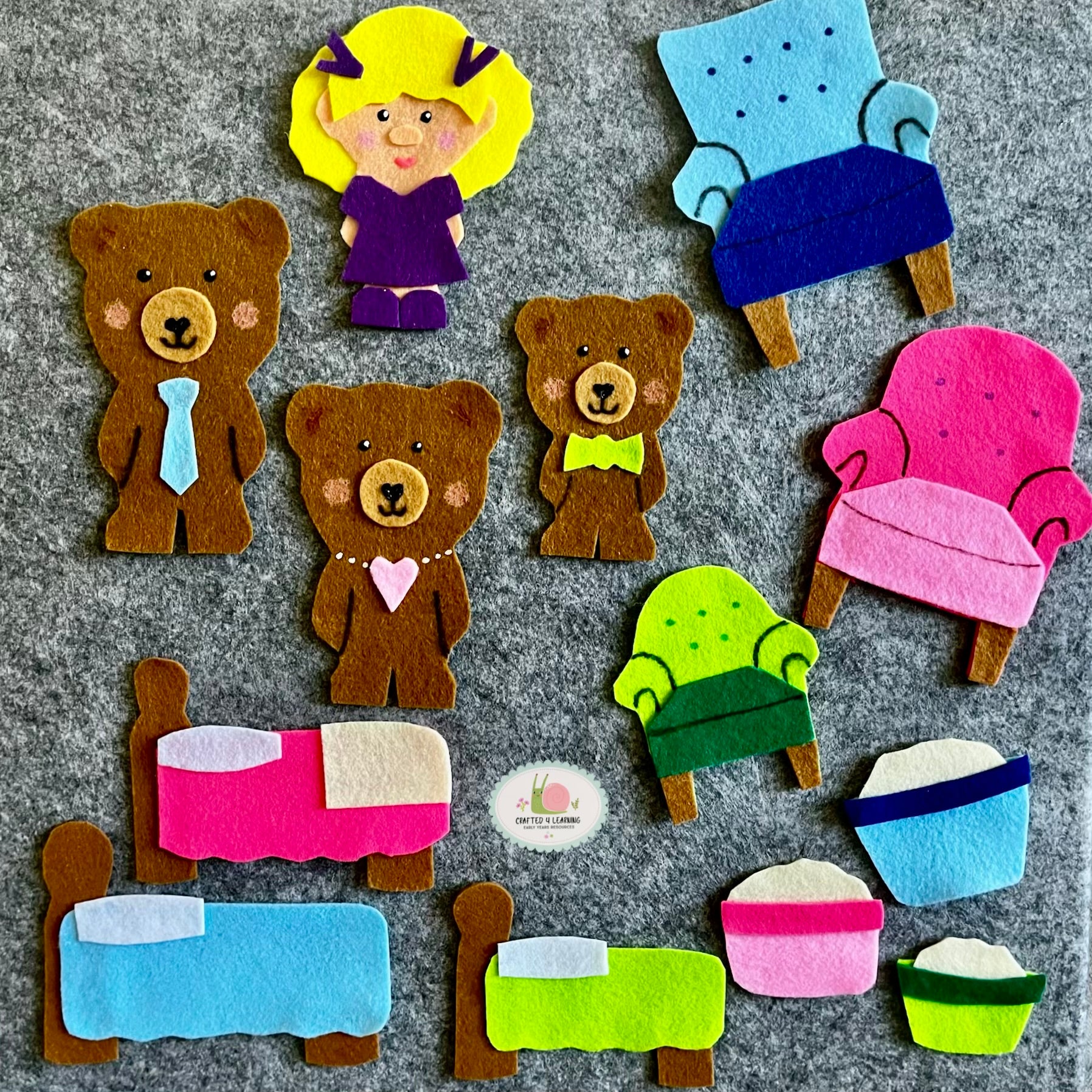 Goldilocks Felt Board Set
