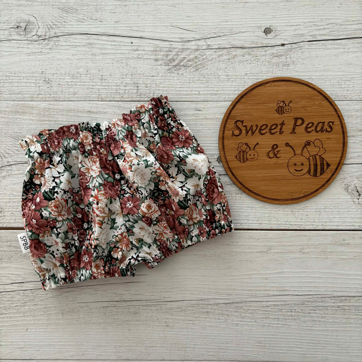 Baby Cardigan, Shorts, Scalloped Bib & Burp Cloth