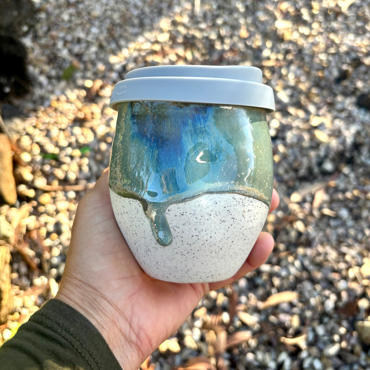Travel Cup: Beach Break | Wheel Thrown Ceramic Cup