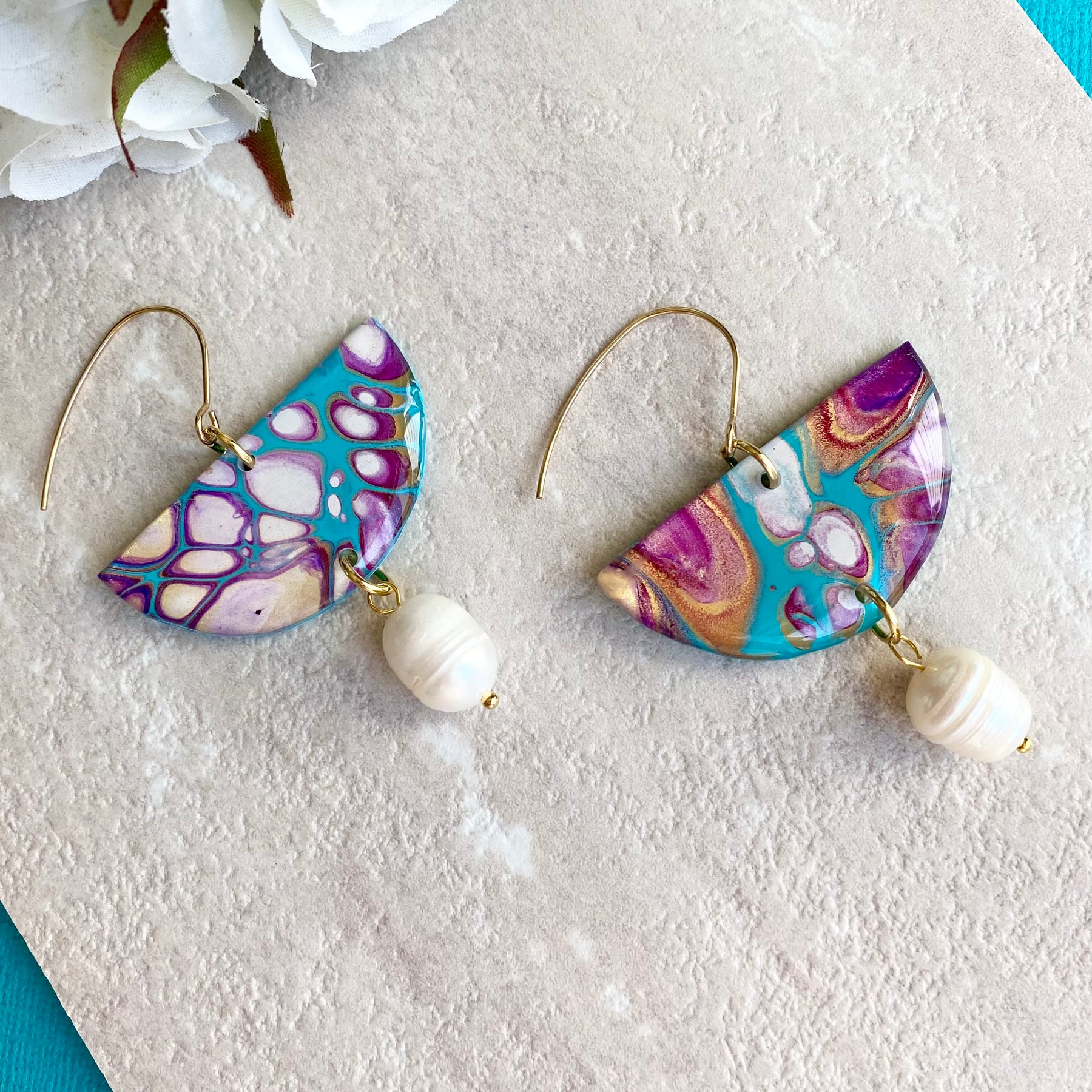 Artisan Unique Colourful Lightweight Earrings