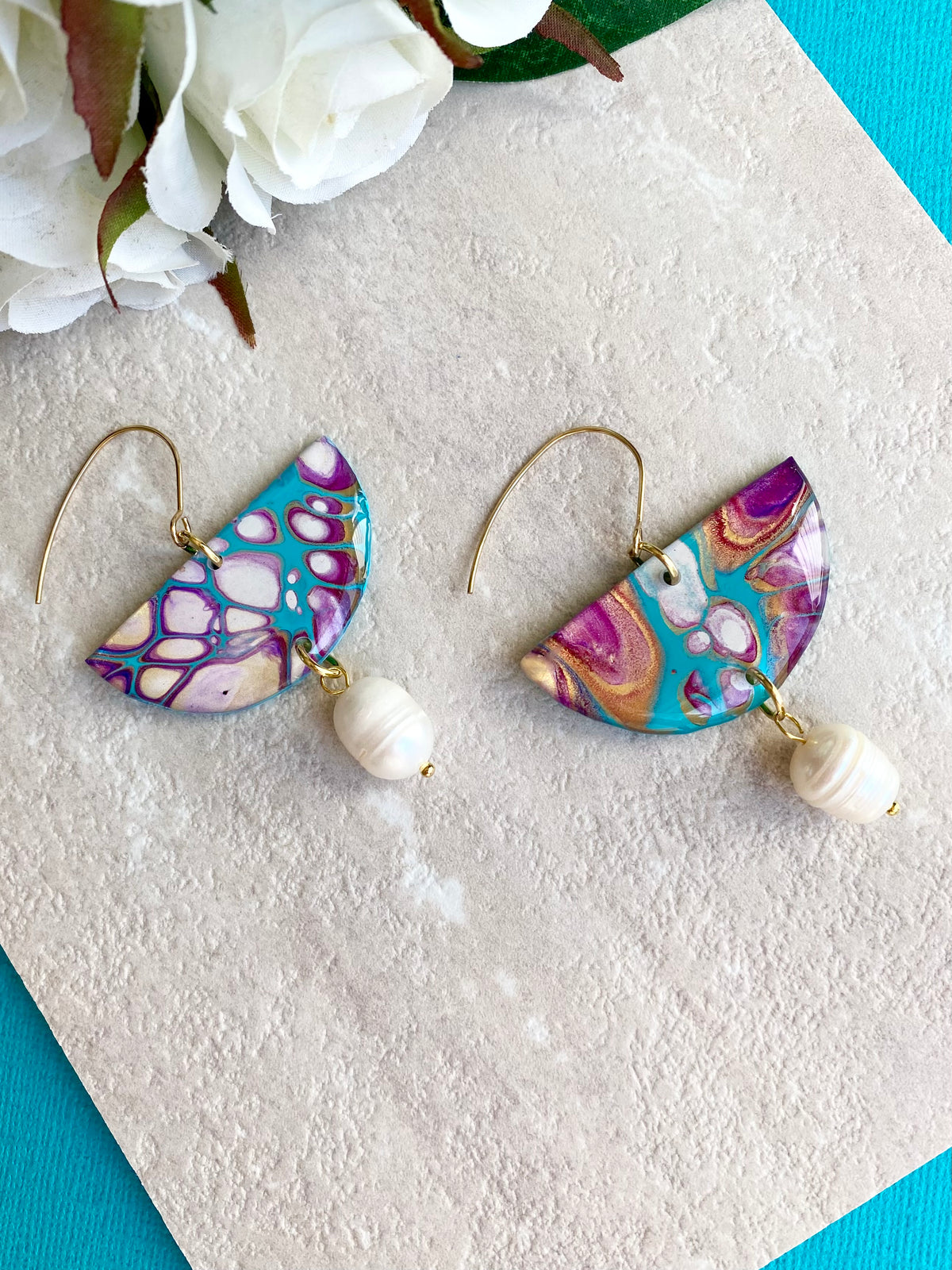 Artisan Unique Colourful Lightweight Earrings
