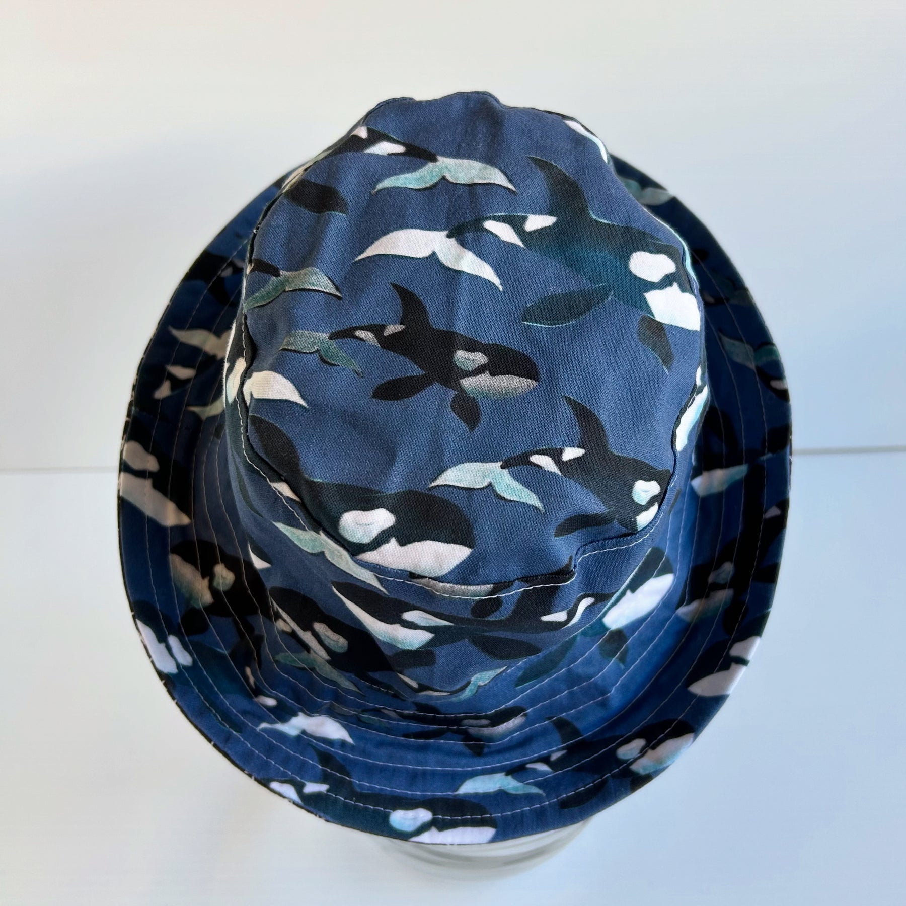 Summer hat in camo orca fabric