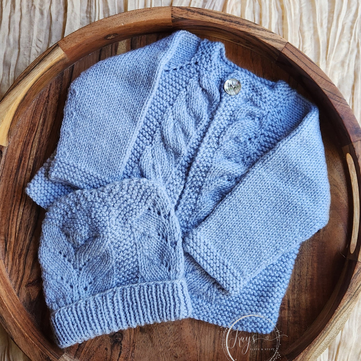 Handknit baby set | Jacket & Beanie