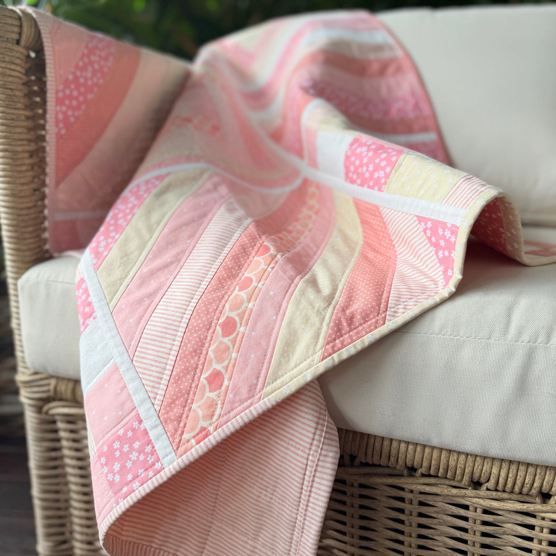 Pink Dreams Reversible Baby/Lap quilt