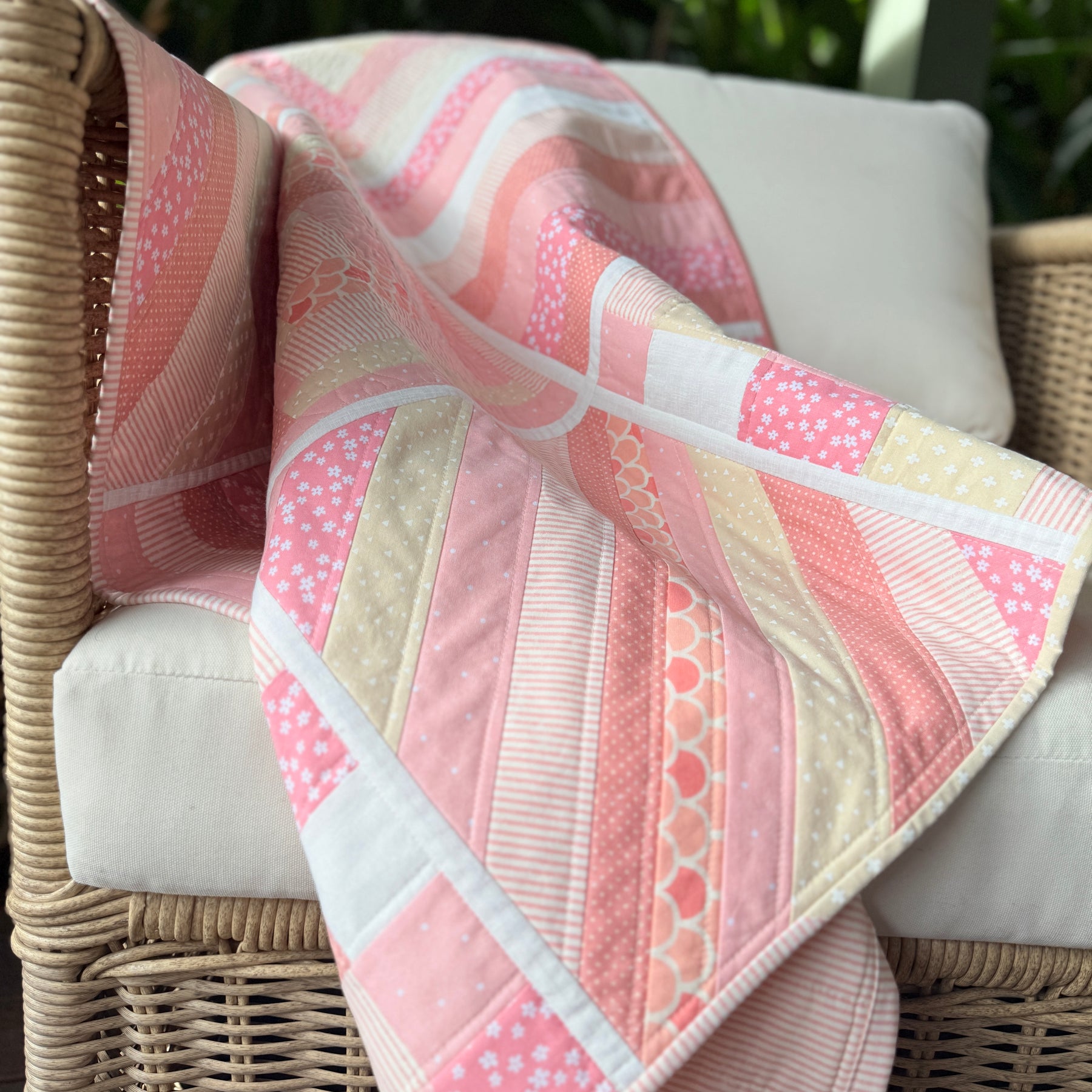 Pink Dreams Reversible Baby/Lap quilt